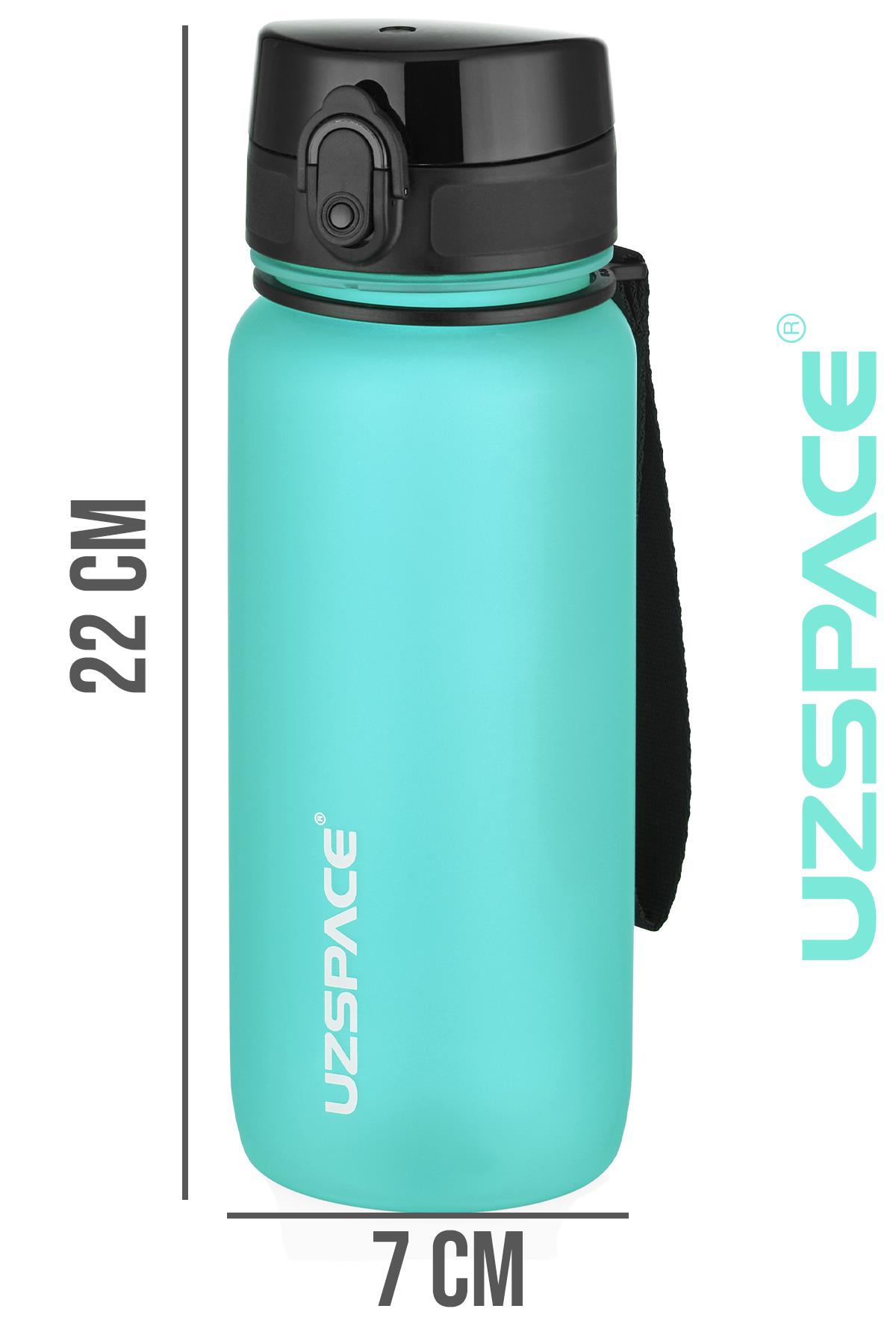 Uzspace 650 ml Tritan Su Matarası 14 Farklı Renk Softtouch 