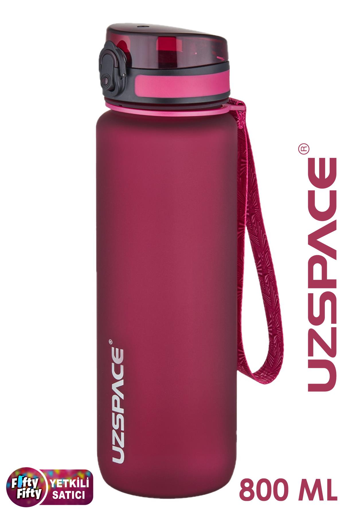 Uzspace 800ml -Yeni Ebat-Boy 25 cm-Tritan Su Matarası Bpa Koku Sızdırma Yok 