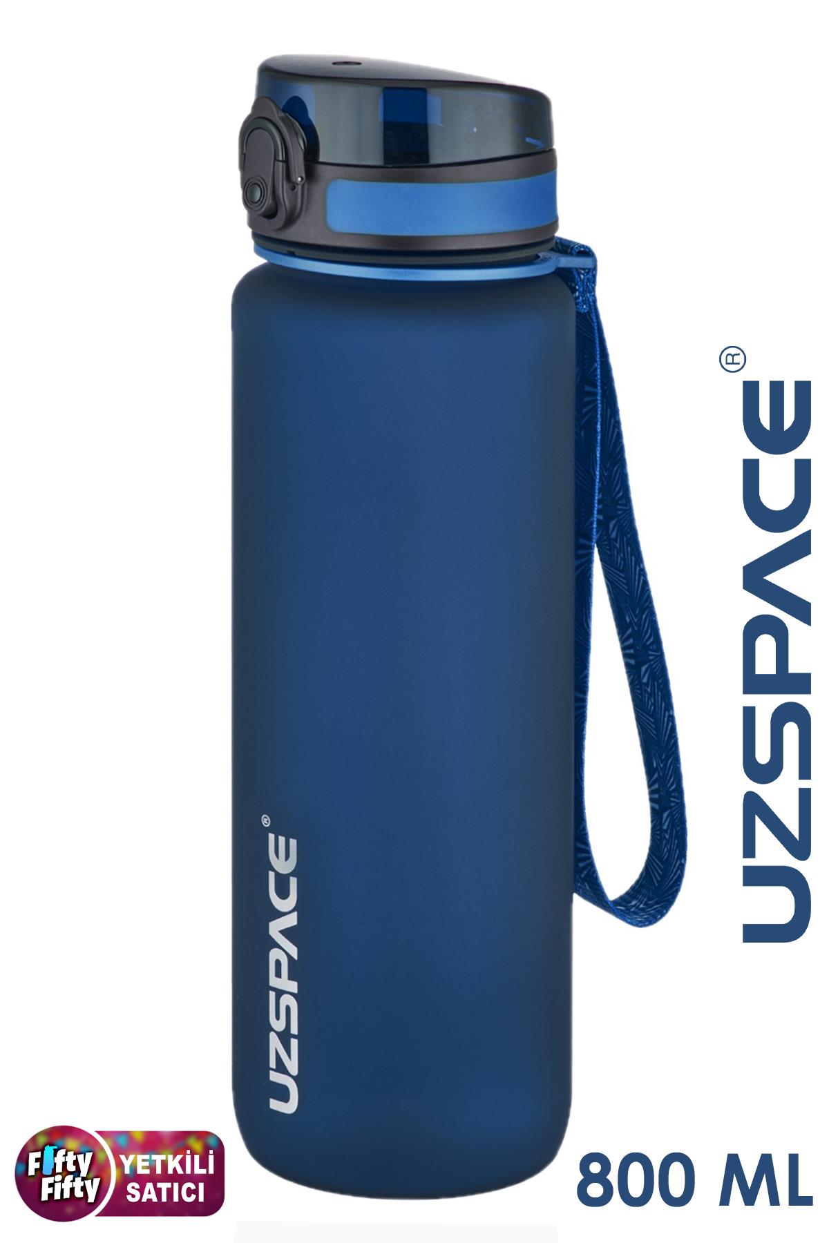 Uzspace 800ml -Yeni Ebat-Boy 25 cm-Tritan Su Matarası Bpa Koku Sızdırma Yok 