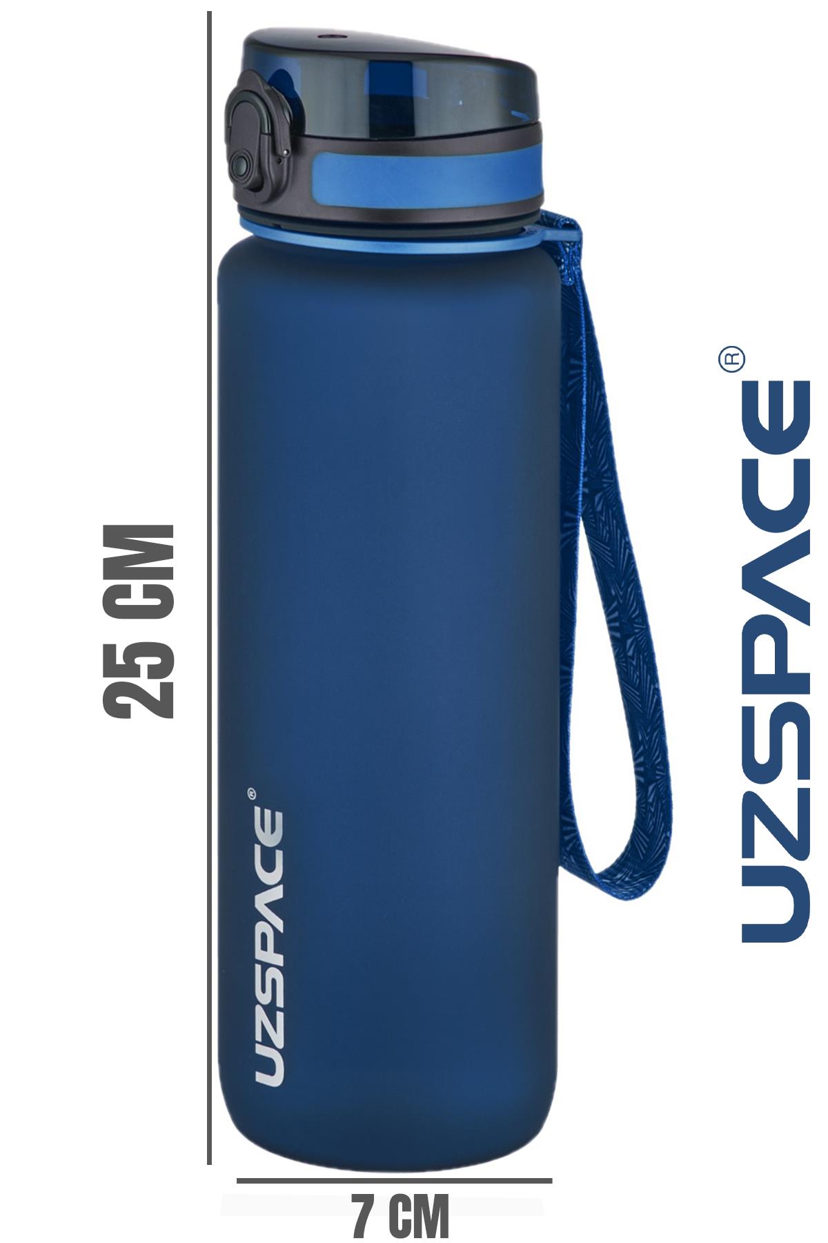 Uzspace 800ml -Yeni Ebat-Boy 25 cm-Tritan Su Matarası Bpa Koku Sızdırma Yok 