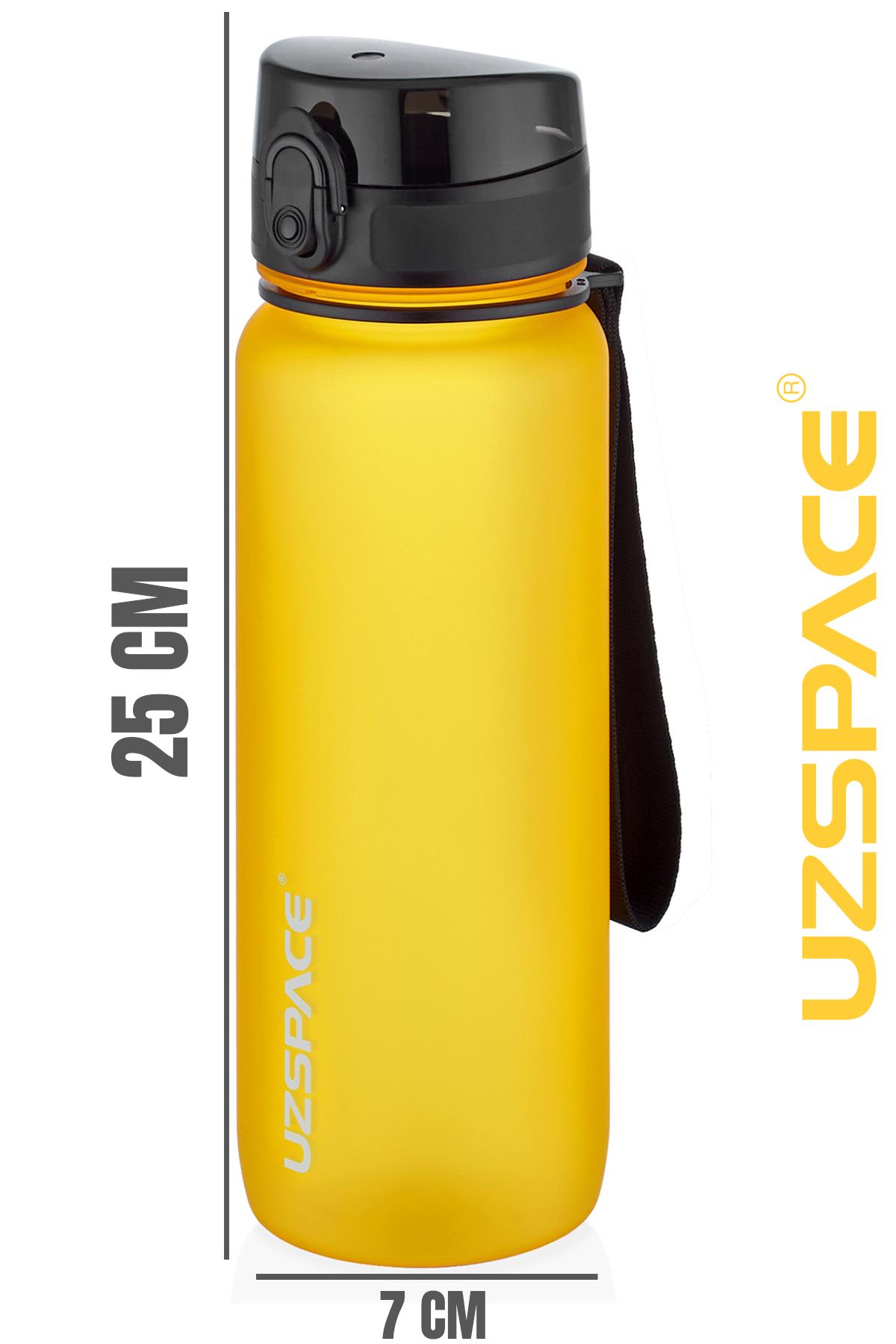 Uzspace 800ml -Yeni Ebat-Boy 25 cm-Tritan Su Matarası Bpa Koku Sızdırma Yok 