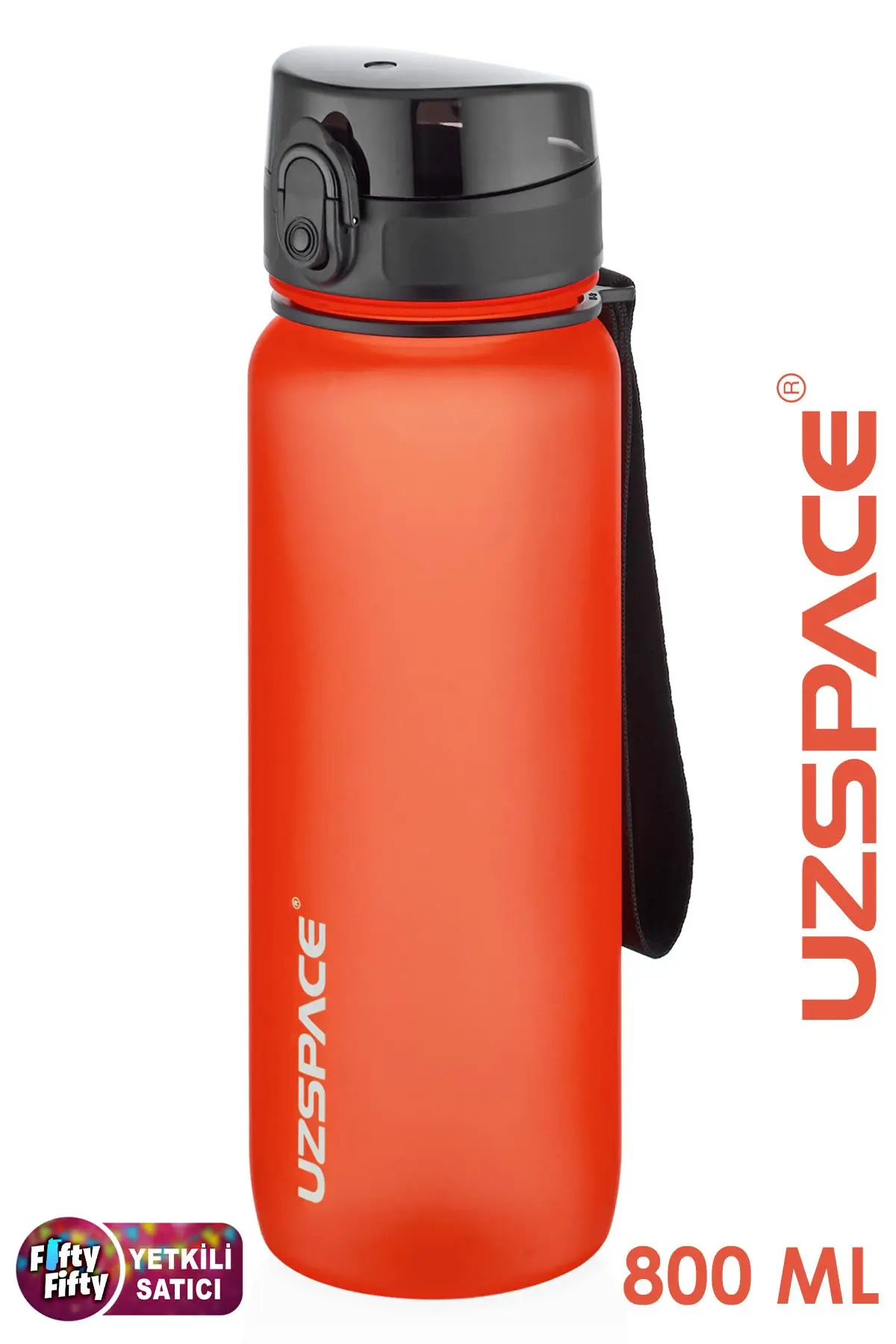 Uzspace 800 ml -Yeni Ebat-Boy 25 cm-Tritan Su Matarası Bpa Koku Sızdırma Yok 