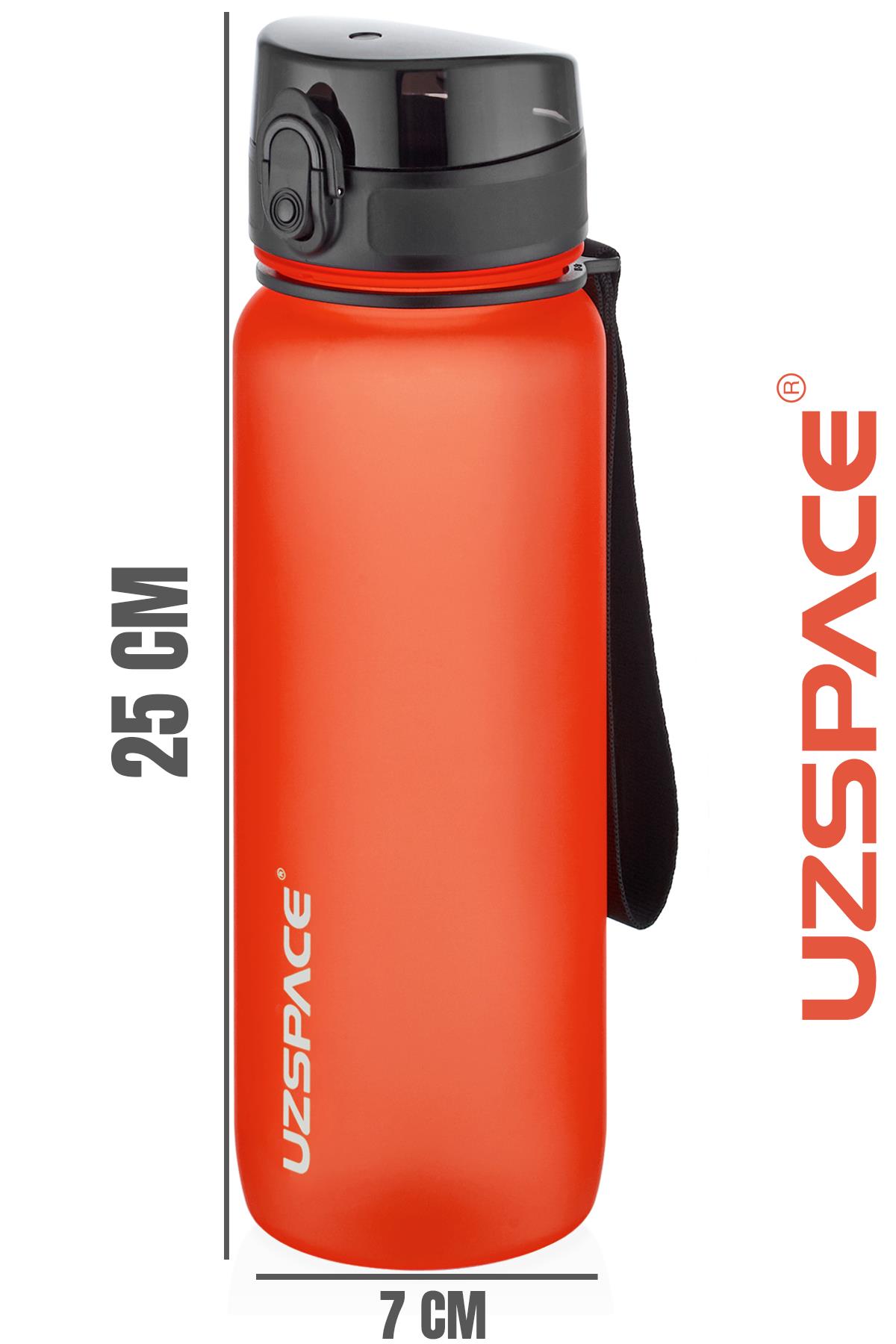 Uzspace 800ml -Yeni Ebat-Boy 25 cm-Tritan Su Matarası Bpa Koku Sızdırma Yok 