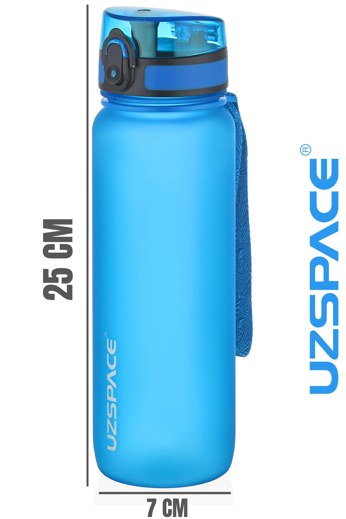 Uzspace 800ml -Yeni Ebat-Boy 25 cm-Tritan Su Matarası Bpa Koku Sızdırma Yok 