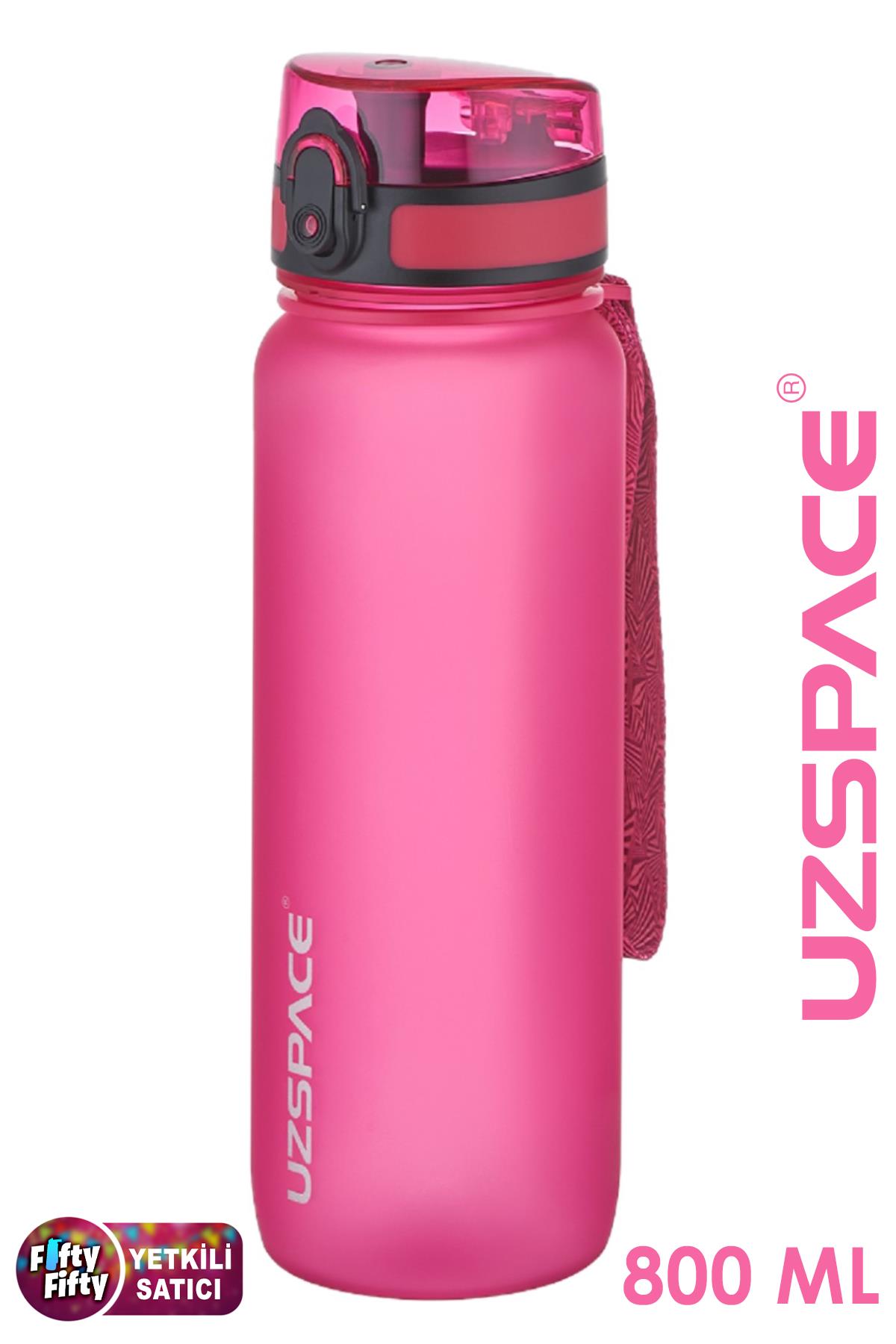 Uzspace 800ml -Yeni Ebat-Boy 25 cm-Tritan Su Matarası Bpa Koku Sızdırma Yok 
