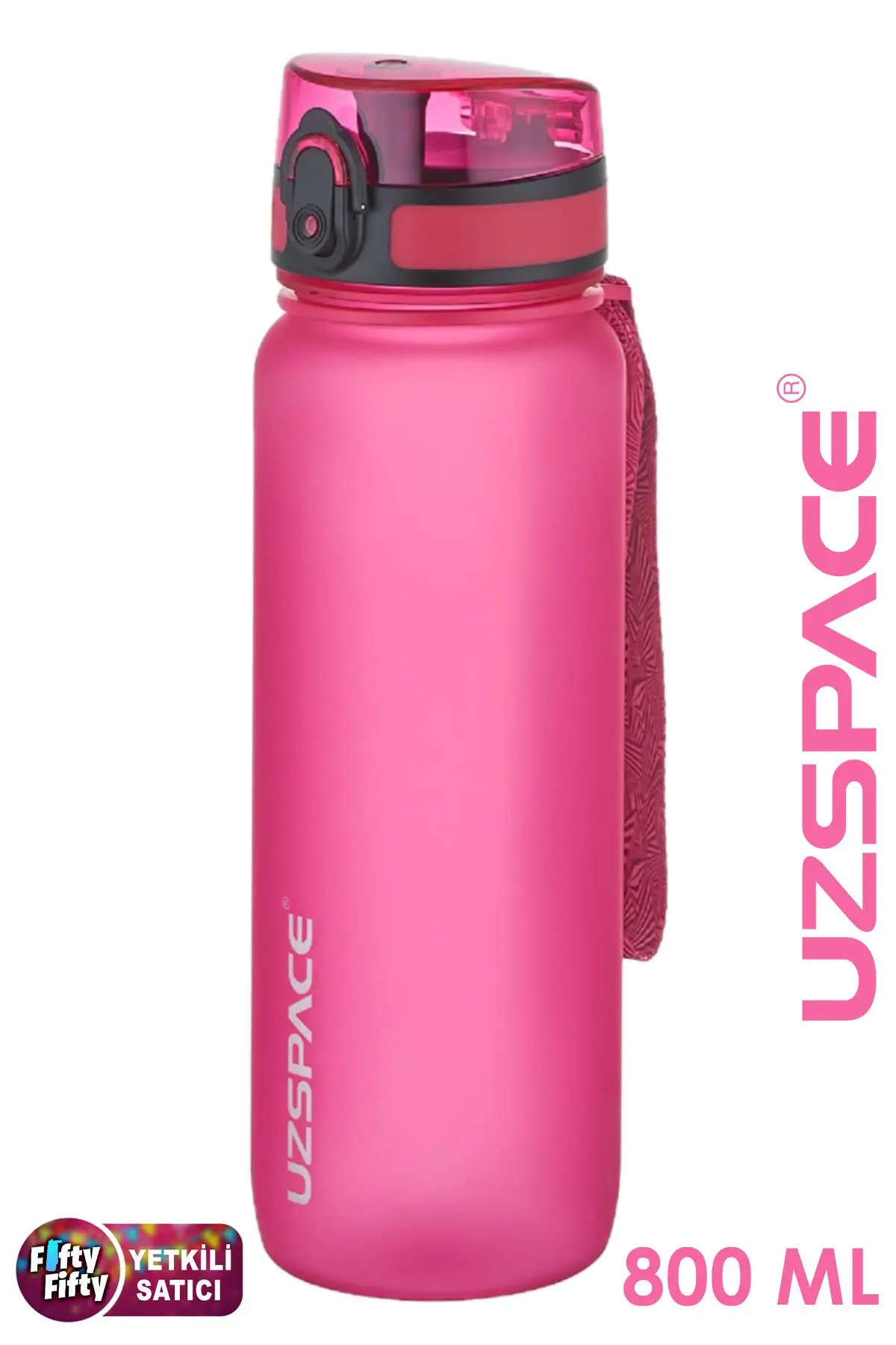 Uzspace 800 ml -Yeni Ebat-Boy 25 cm-Tritan Su Matarası Bpa Koku Sızdırma Yok 