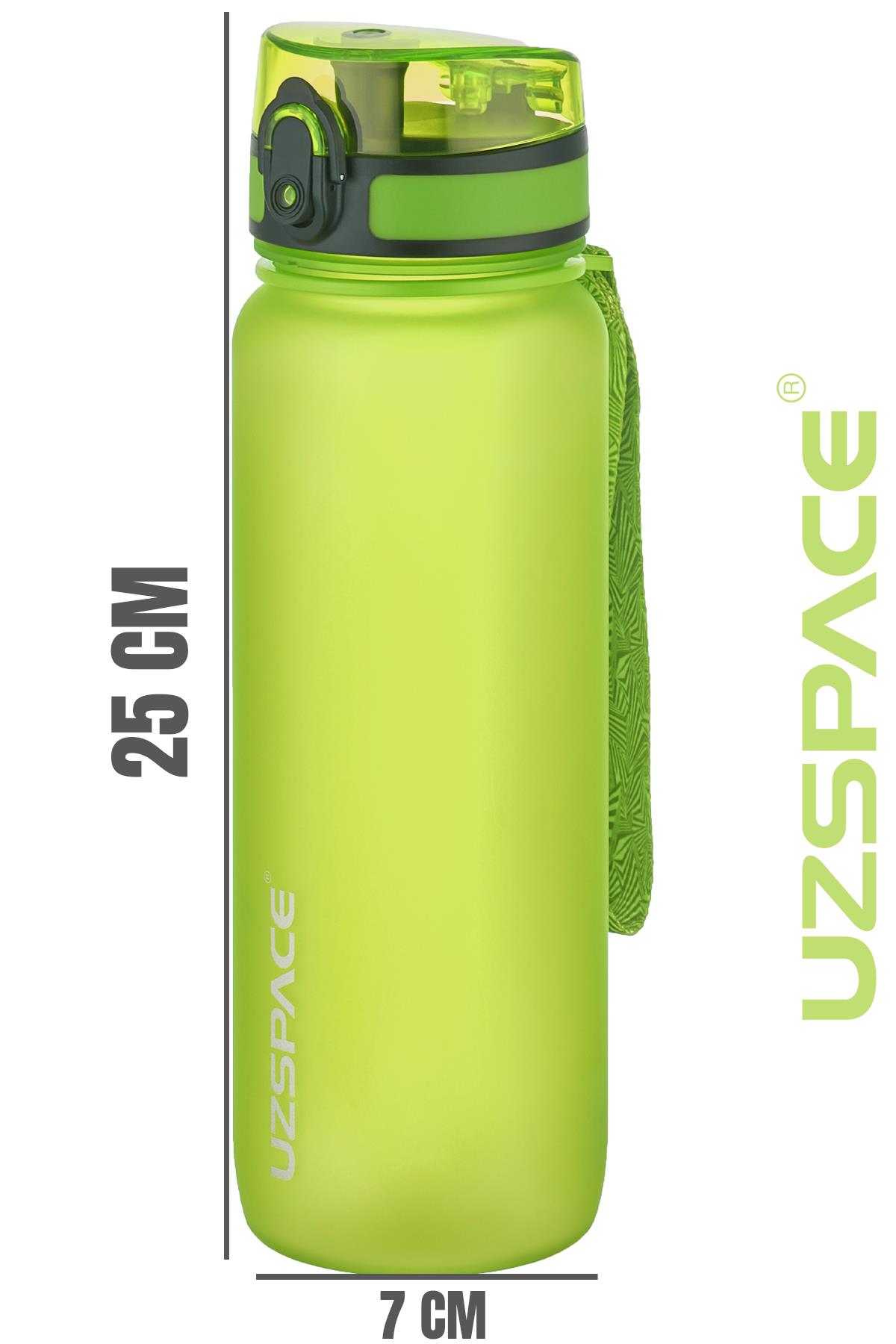 Uzspace 800ml -Yeni Ebat-Boy 25 cm-Tritan Su Matarası Bpa Koku Sızdırma Yok 
