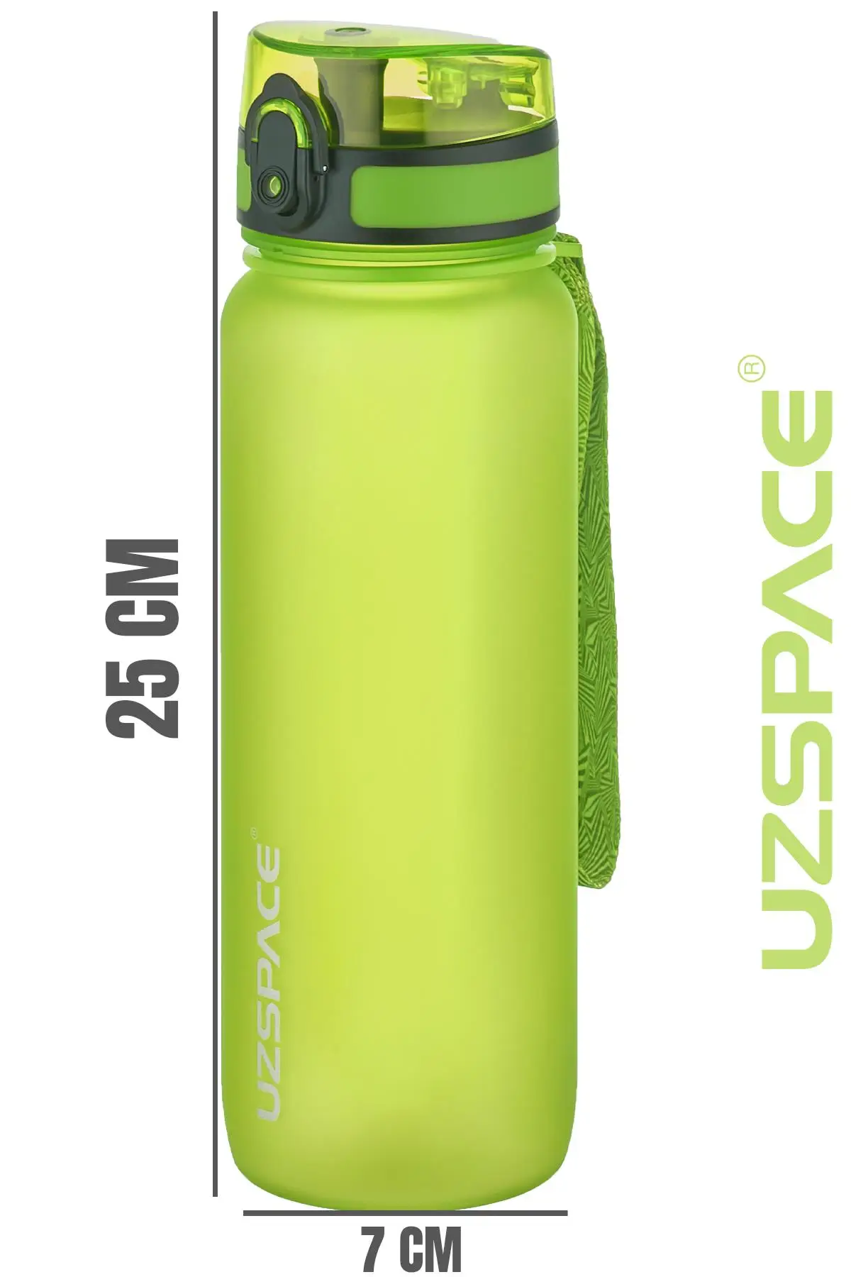 Uzspace 800 ml -Yeni Ebat-Boy 25 cm-Tritan Su Matarası Bpa Koku Sızdırma Yok 