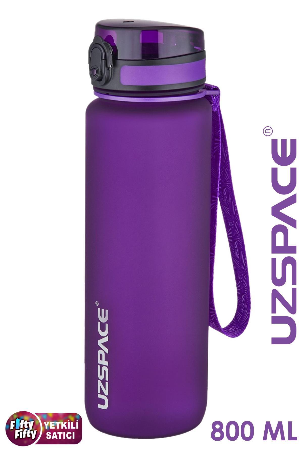 Uzspace 800ml -Yeni Ebat-Boy 25 cm-Tritan Su Matarası Bpa Koku Sızdırma Yok 
