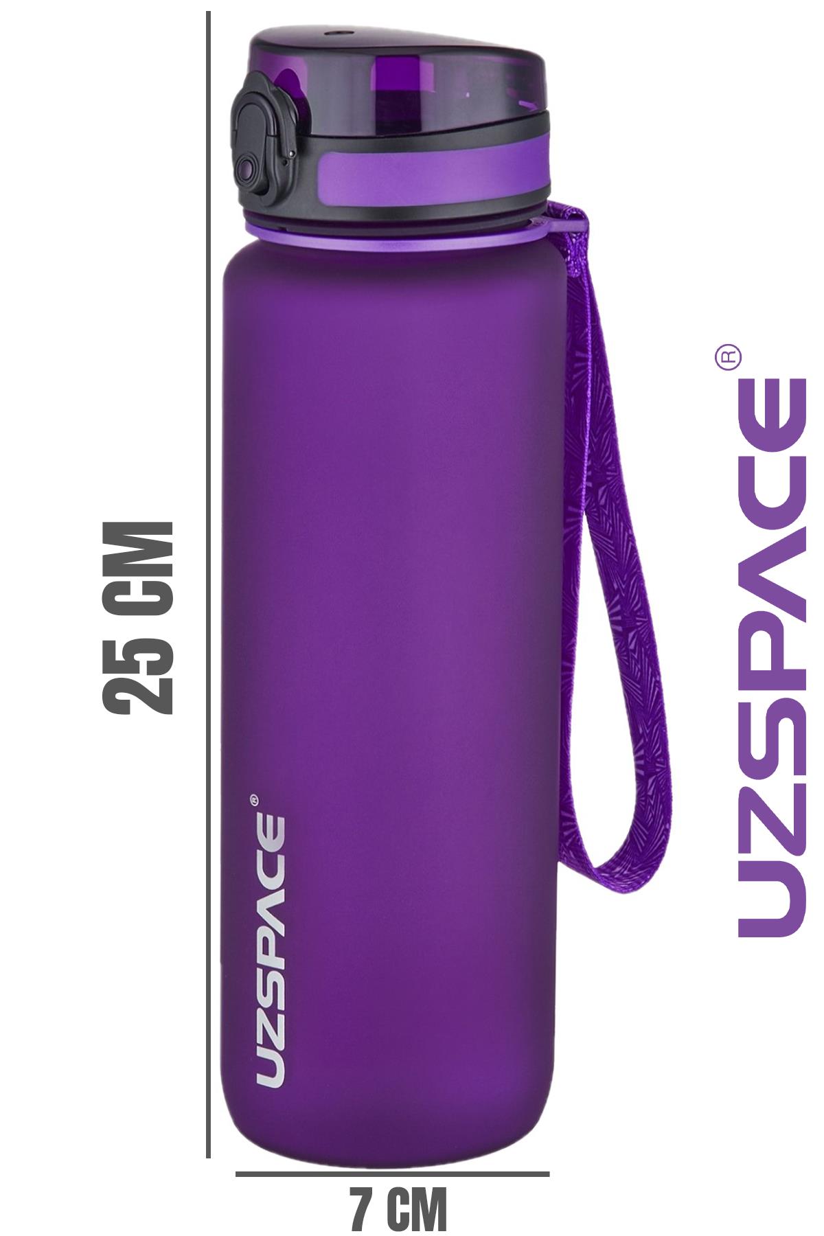 Uzspace 800ml -Yeni Ebat-Boy 25 cm-Tritan Su Matarası Bpa Koku Sızdırma Yok 
