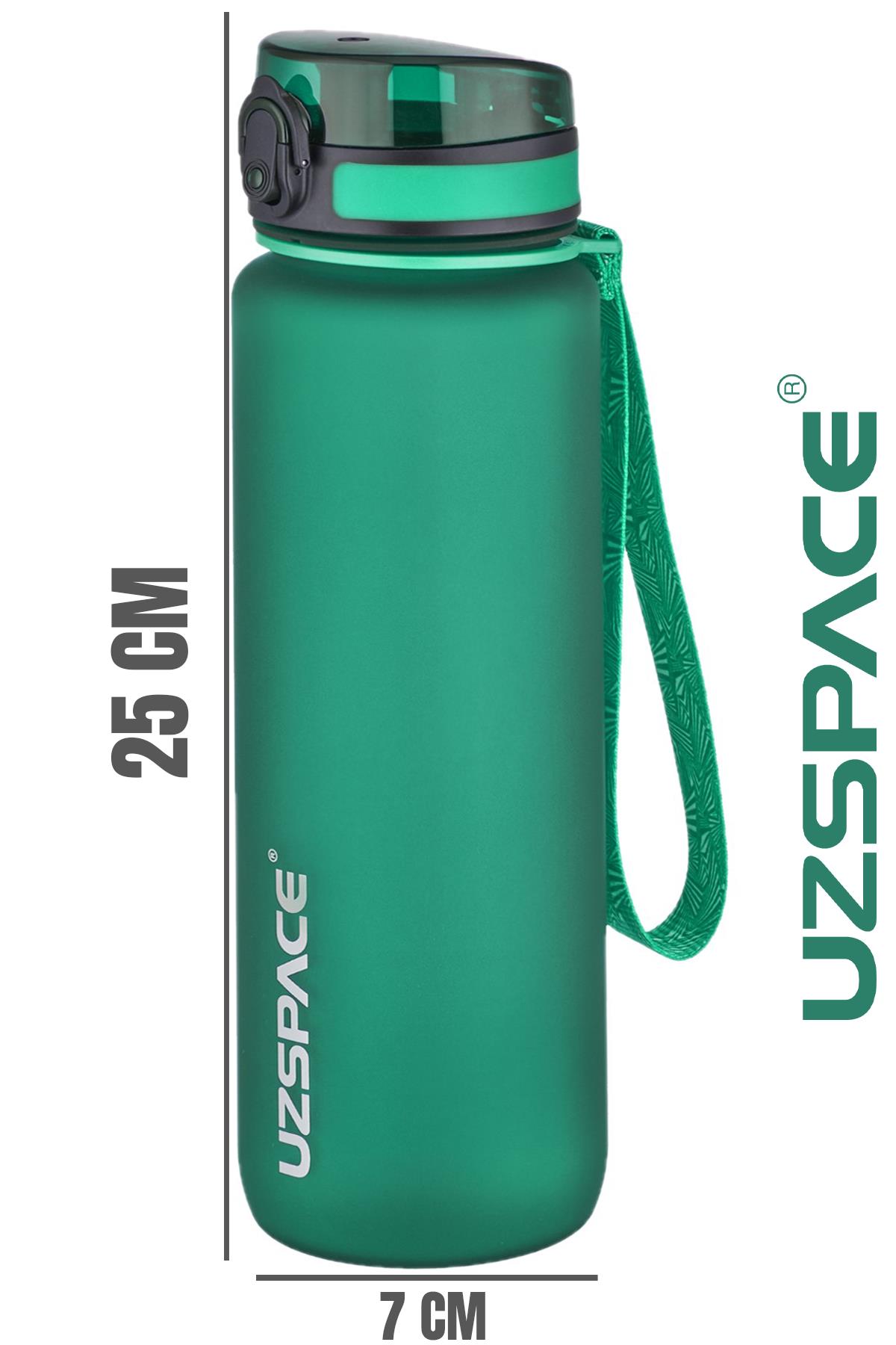 Uzspace 800ml -Yeni Ebat-Boy 25 cm-Tritan Su Matarası Bpa Koku Sızdırma Yok 
