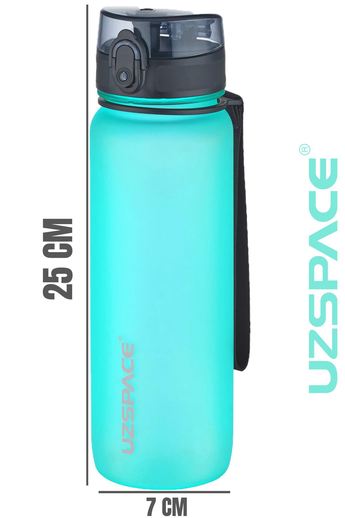 Uzspace 800ml -Yeni Ebat-Boy 25 cm-Tritan Su Matarası Bpa Koku Sızdırma Yok 