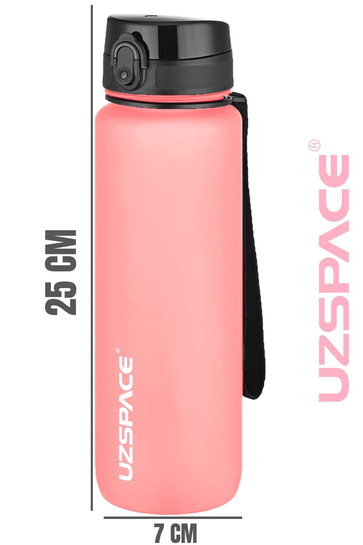 Uzspace 800ml -Yeni Ebat-Boy 25 cm-Tritan Su Matarası Bpa Koku Sızdırma Yok 