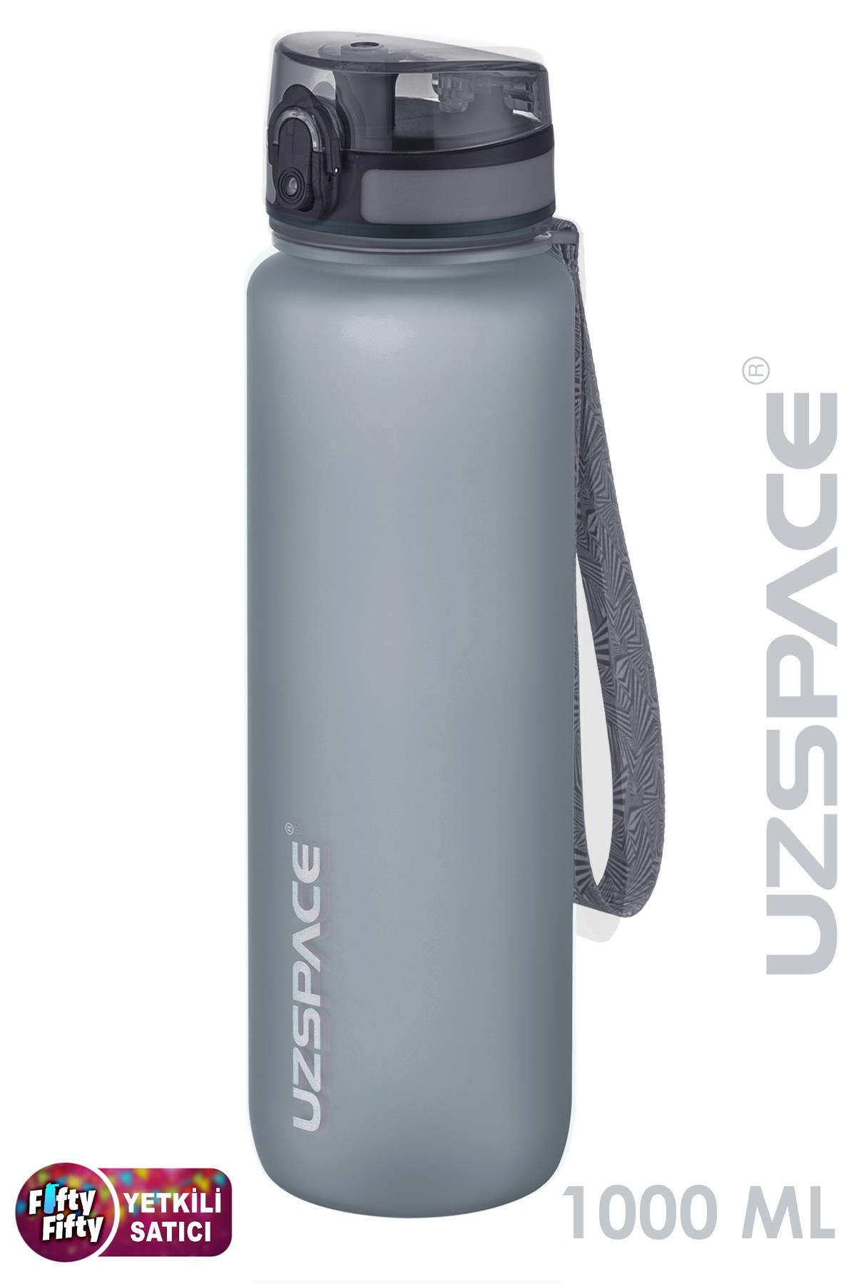 Uzspace Büyük Boy 28 cm 1000 ml 1 litre Tritan Su Matarası 14 Renk FiftyFifty Softtouch