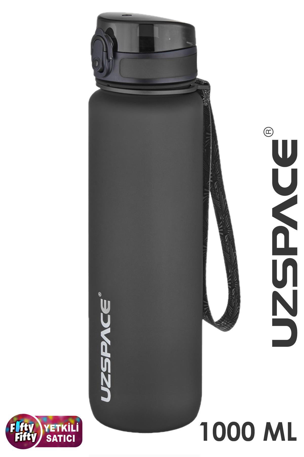 Uzspace Büyük Boy 28 cm 1000 ml 1 litre Tritan Su Matarası 14 Renk FiftyFifty Softtouch