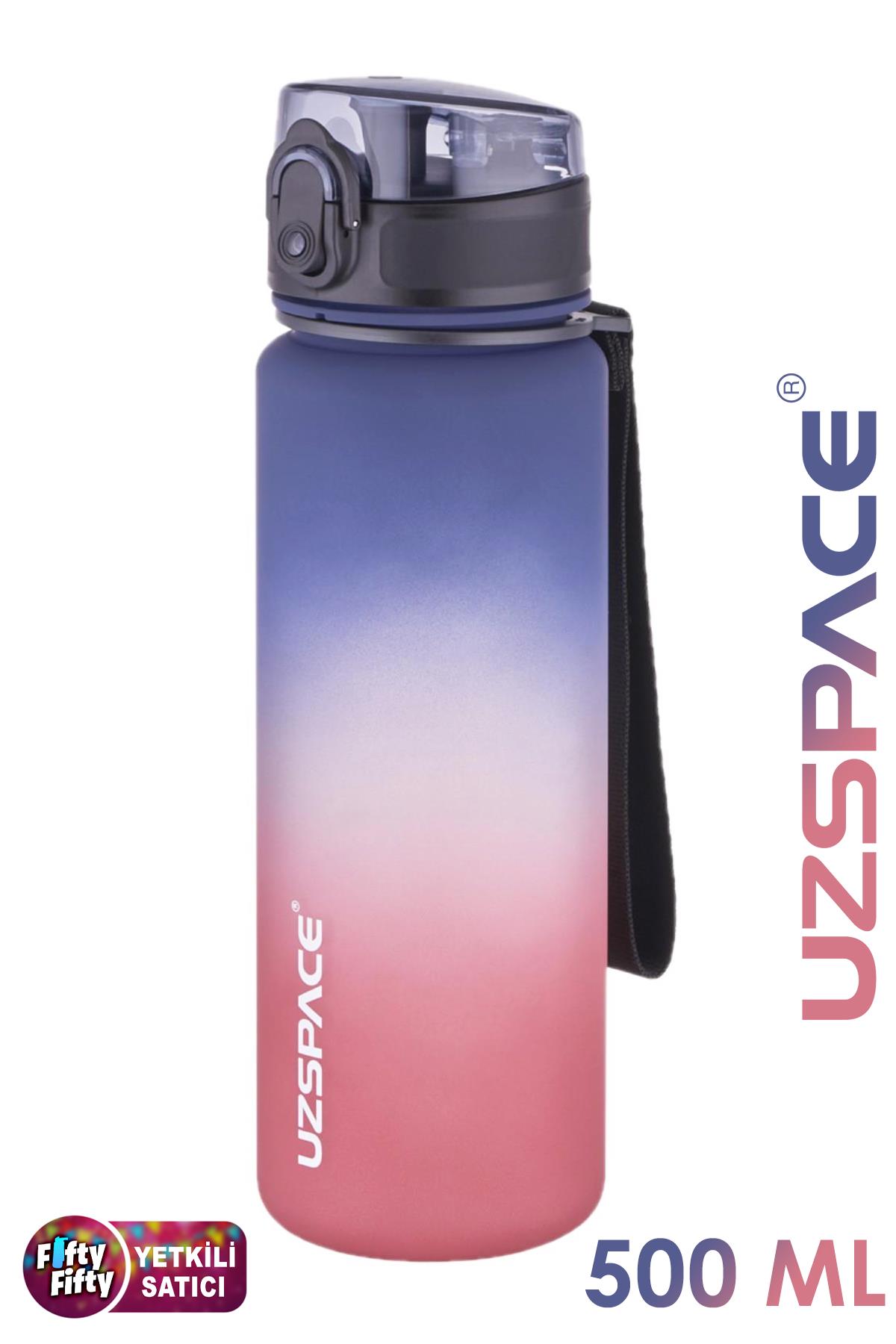 Uzspace FiftyFifty 500ml Çift Renk Softtouch FF Collection Tritan Su Matarası