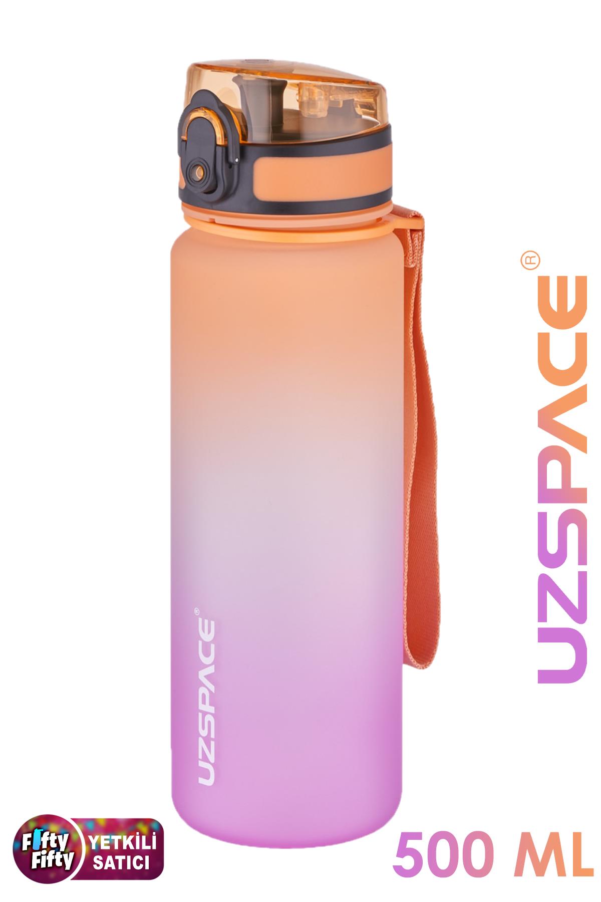 Uzspace FiftyFifty 500ml Çift Renk Softtouch FF Collection Tritan Su Matarası