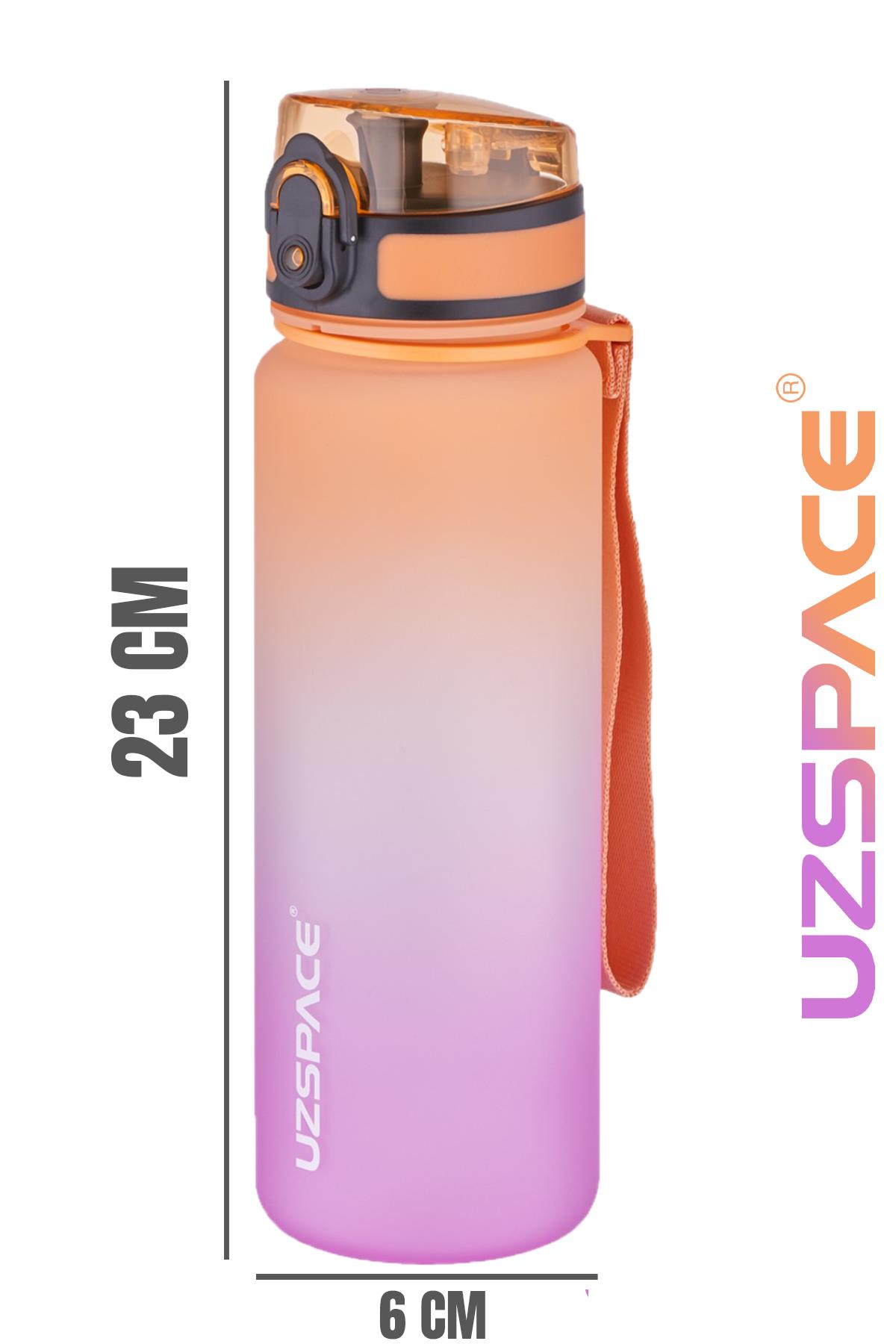 Uzspace FiftyFifty 500ml Çift Renk Softtouch FF Collection Tritan Su Matarası