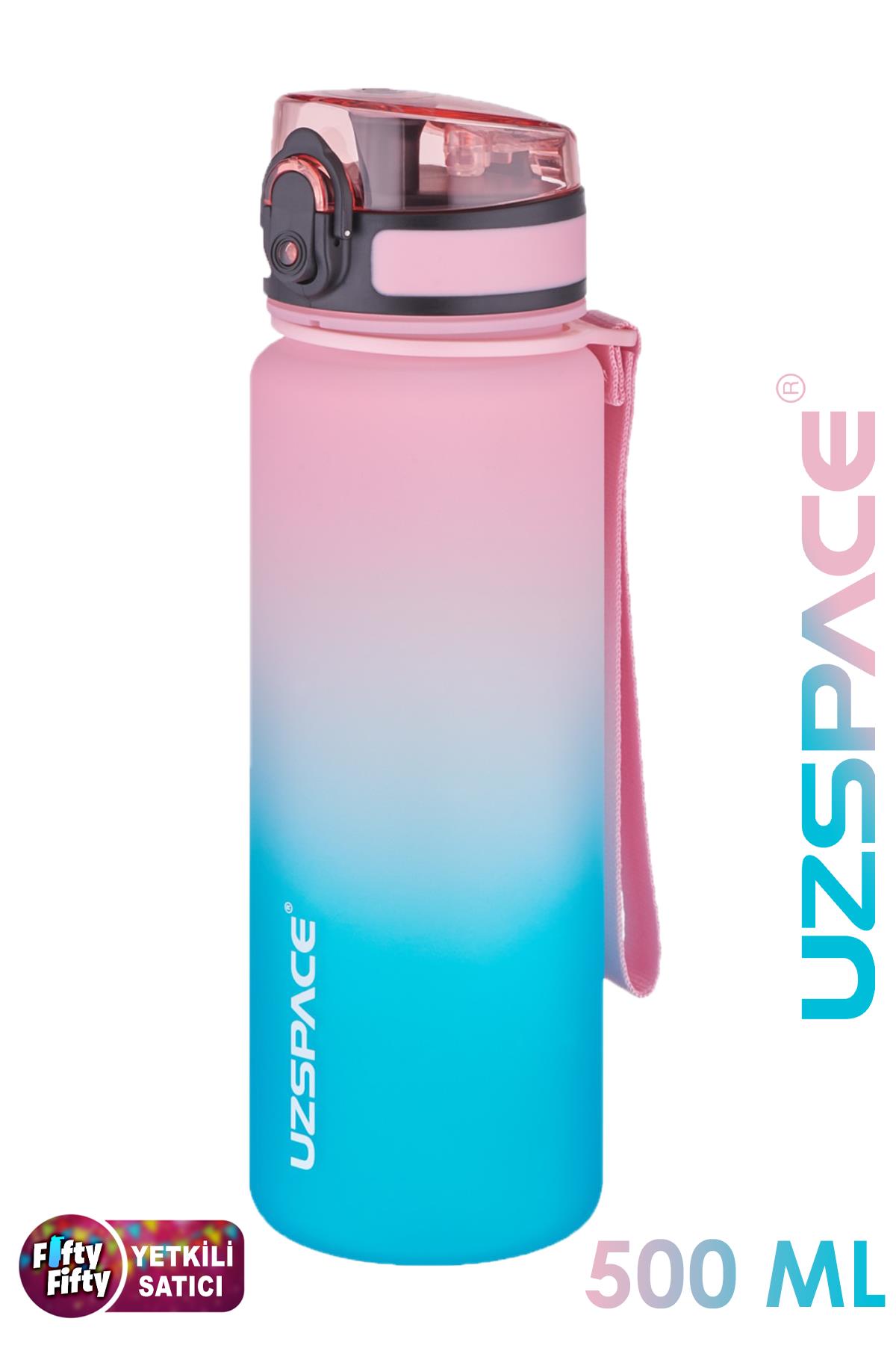 Uzspace FiftyFifty 500ml Çift Renk Softtouch FF Collection Tritan Su Matarası