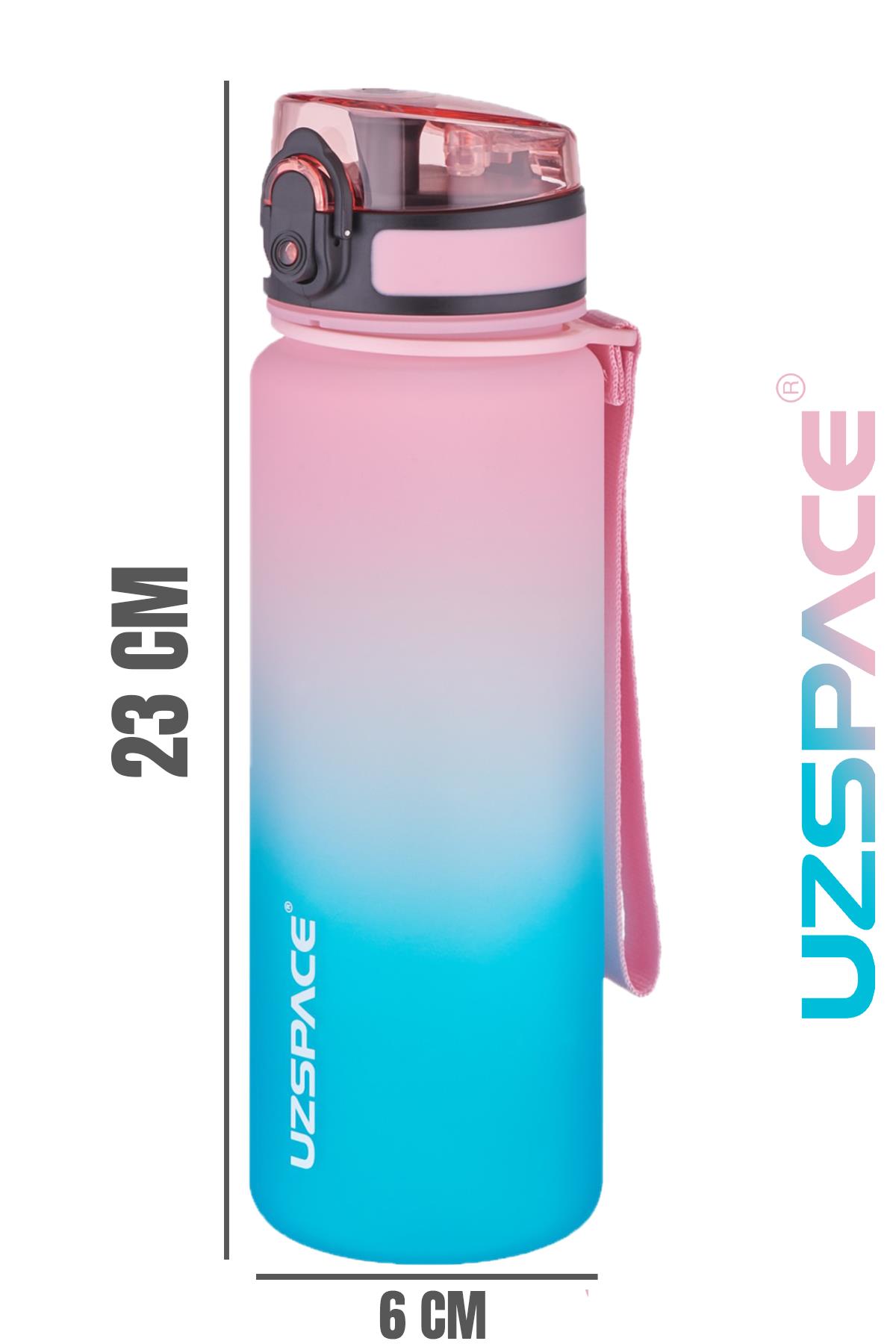 Uzspace FiftyFifty 500ml Çift Renk Softtouch FF Collection Tritan Su Matarası