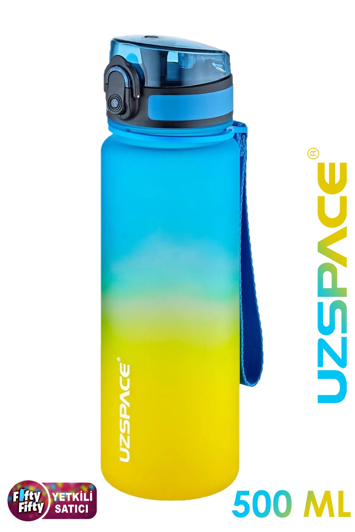 Uzspace FiftyFifty 500ml Çift Renk Softtouch FF Collection Tritan Su Matarası