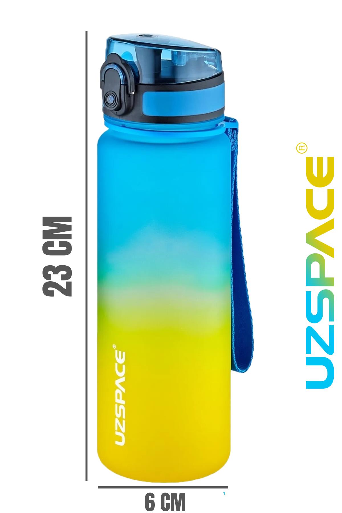 Uzspace FiftyFifty 500ml Çift Renk Softtouch FF Collection Tritan Su Matarası