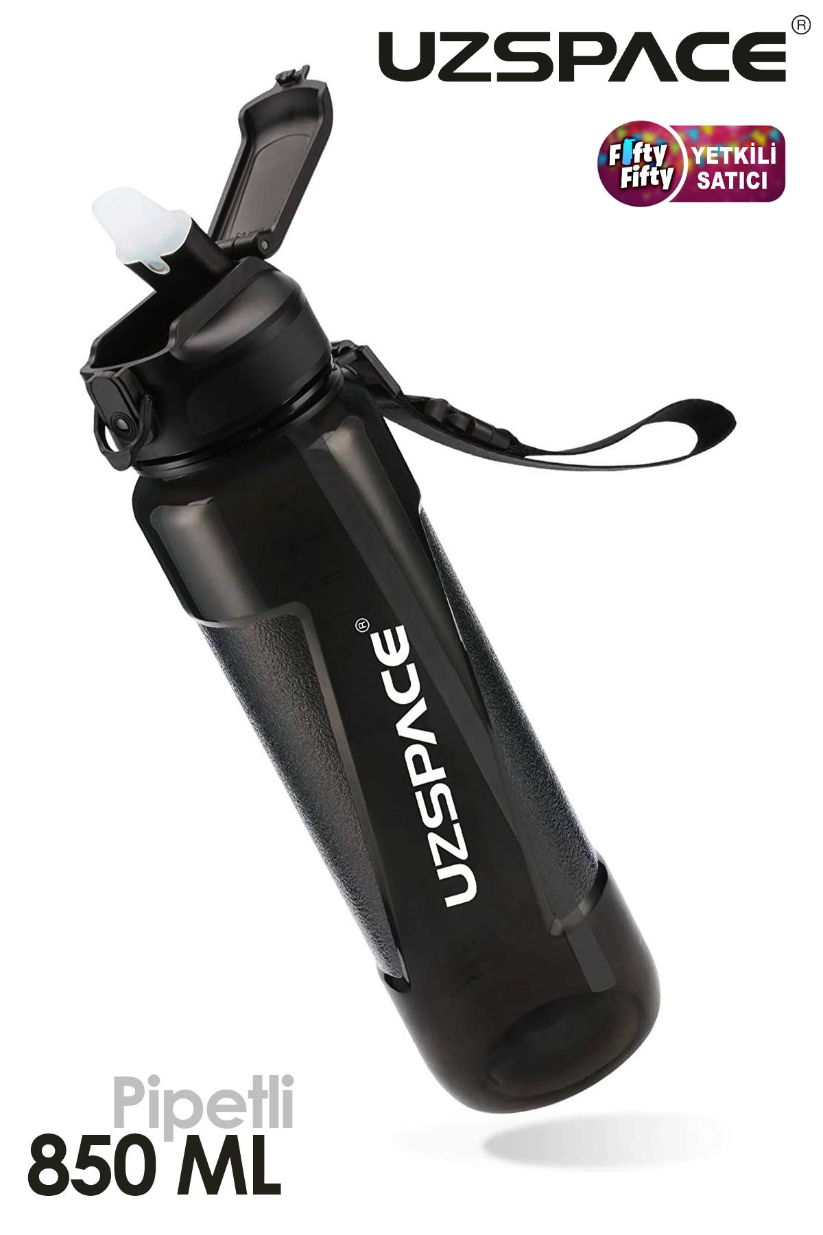 Uzspace FiftyFifty PİPETLİ 850ml Tritan Su Matarası 
