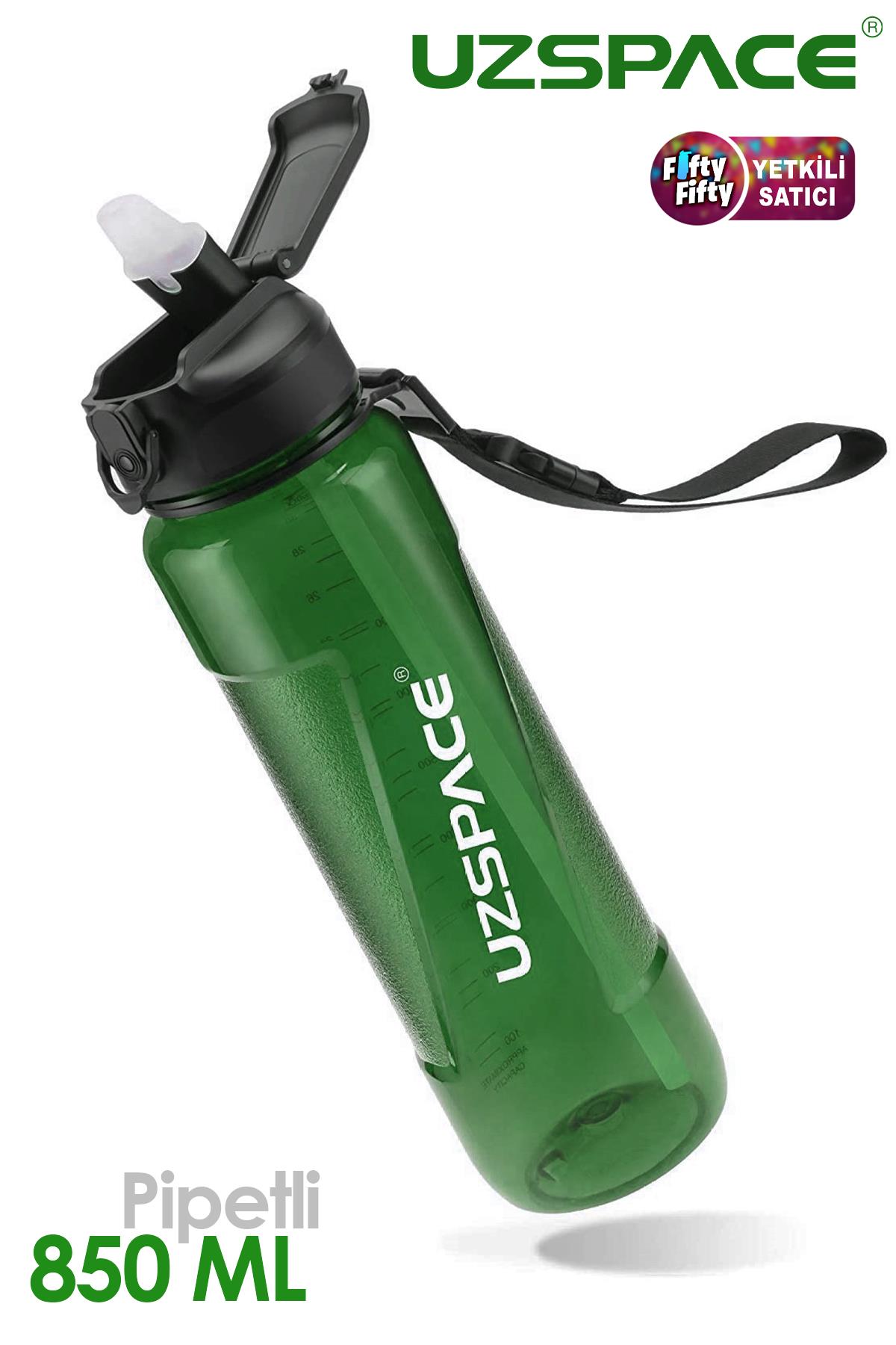 Uzspace FiftyFifty PİPETLİ 850ml Tritan Su Matarası 