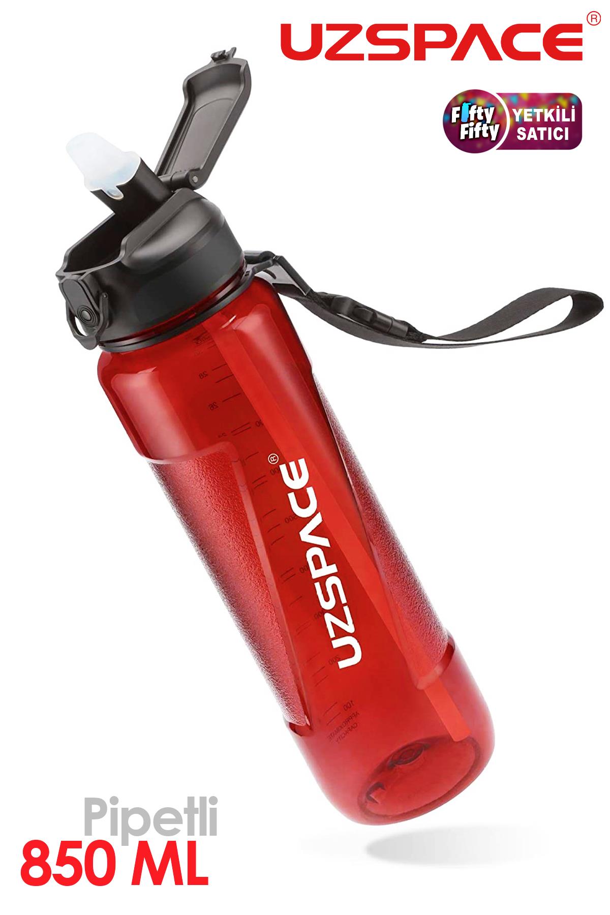 Uzspace FiftyFifty PİPETLİ 850ml Tritan Su Matarası 