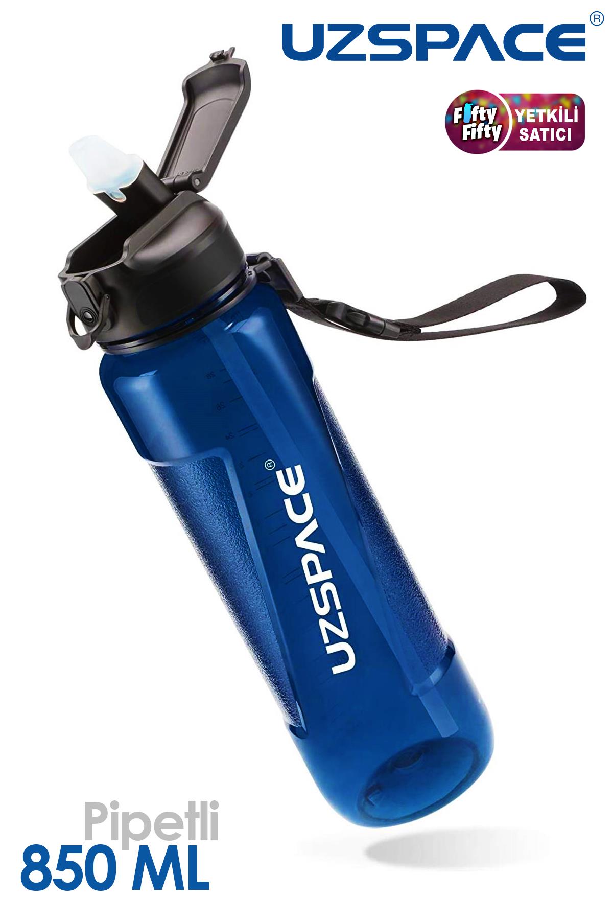 Uzspace FiftyFifty PİPETLİ 850ml Tritan Su Matarası 
