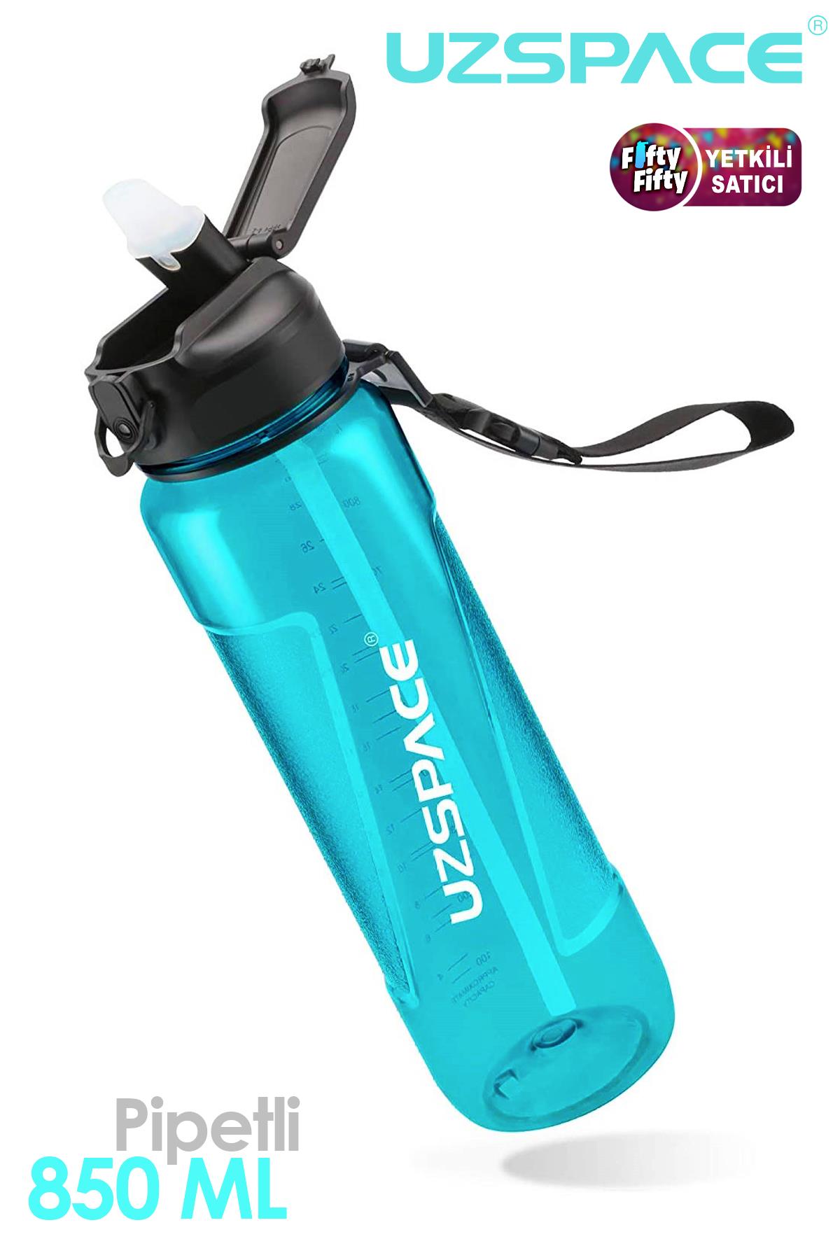Uzspace FiftyFifty PİPETLİ 850ml Tritan Su Matarası 