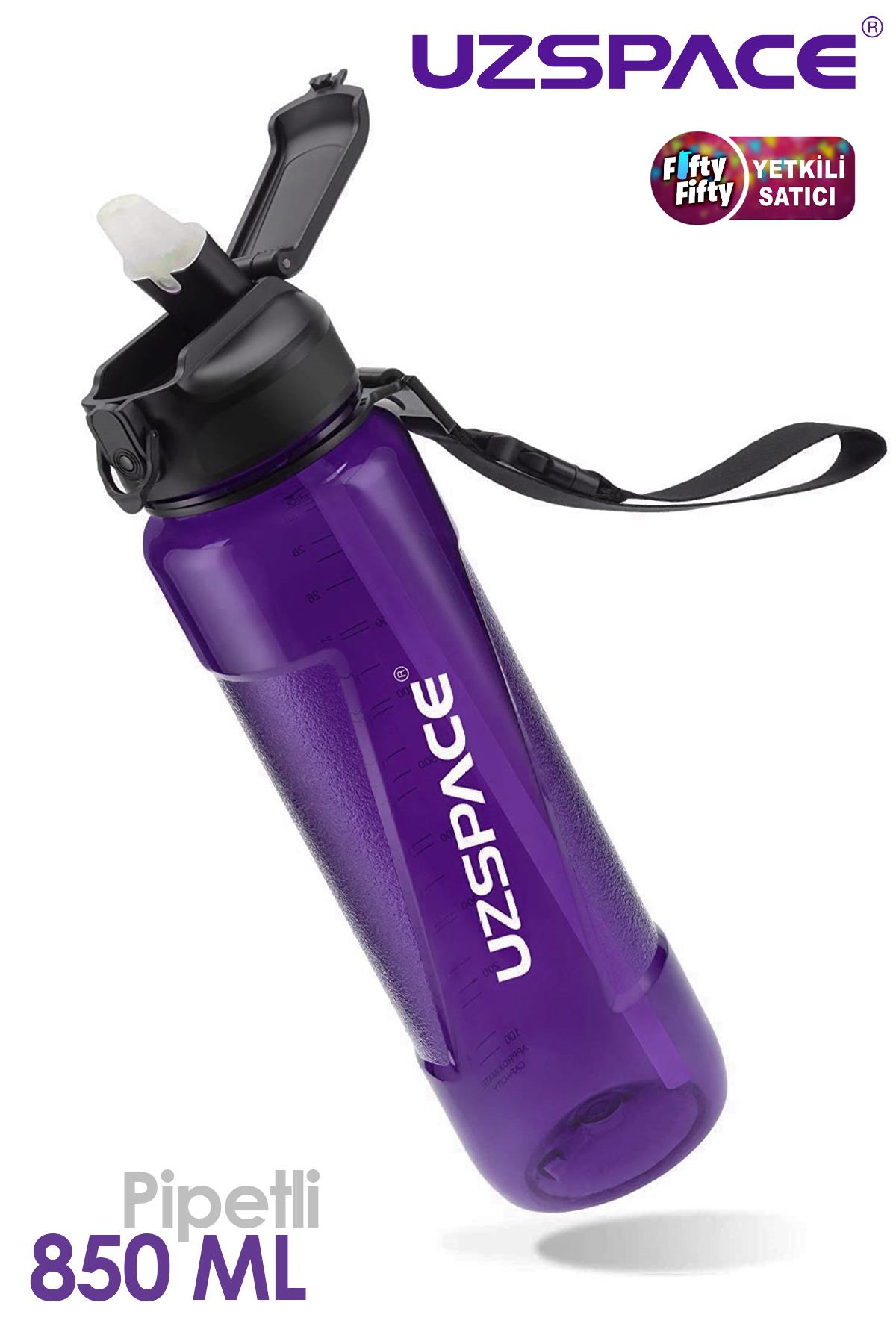 Uzspace FiftyFifty PİPETLİ 850ml Tritan Su Matarası 