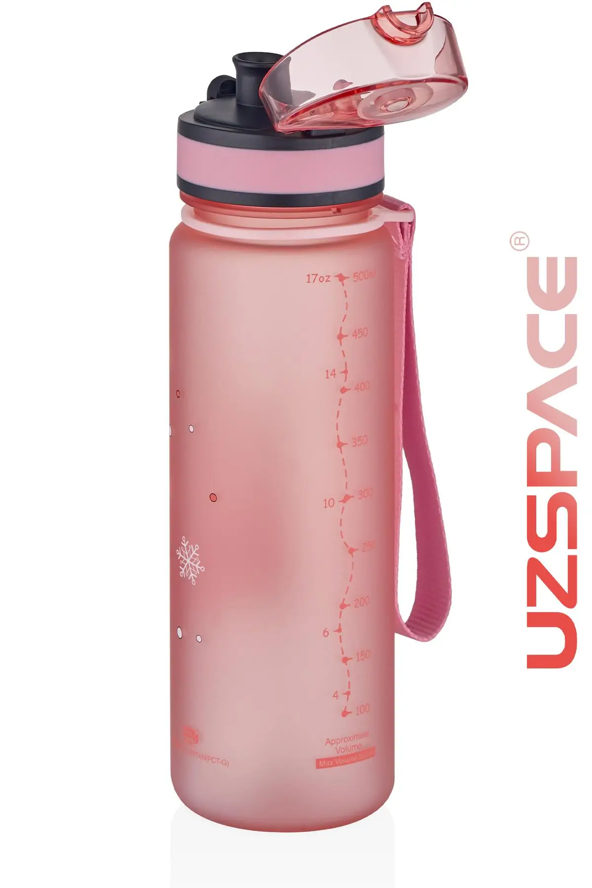 Uzspace Figürlü 500 ml Tritan Çocuk Su Matarası 