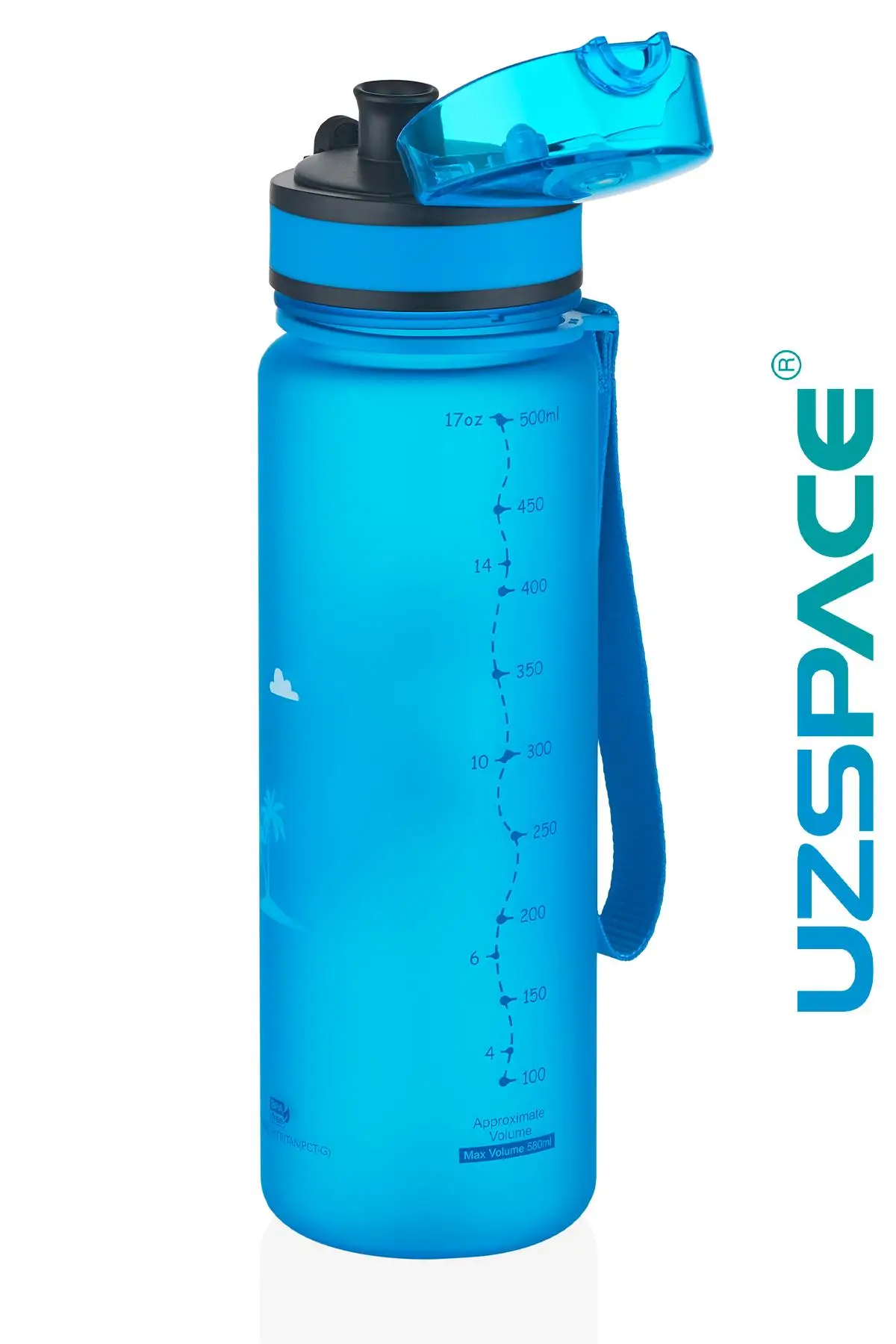 Uzspace Figürlü 500 ml Tritan Çocuk Su Matarası 