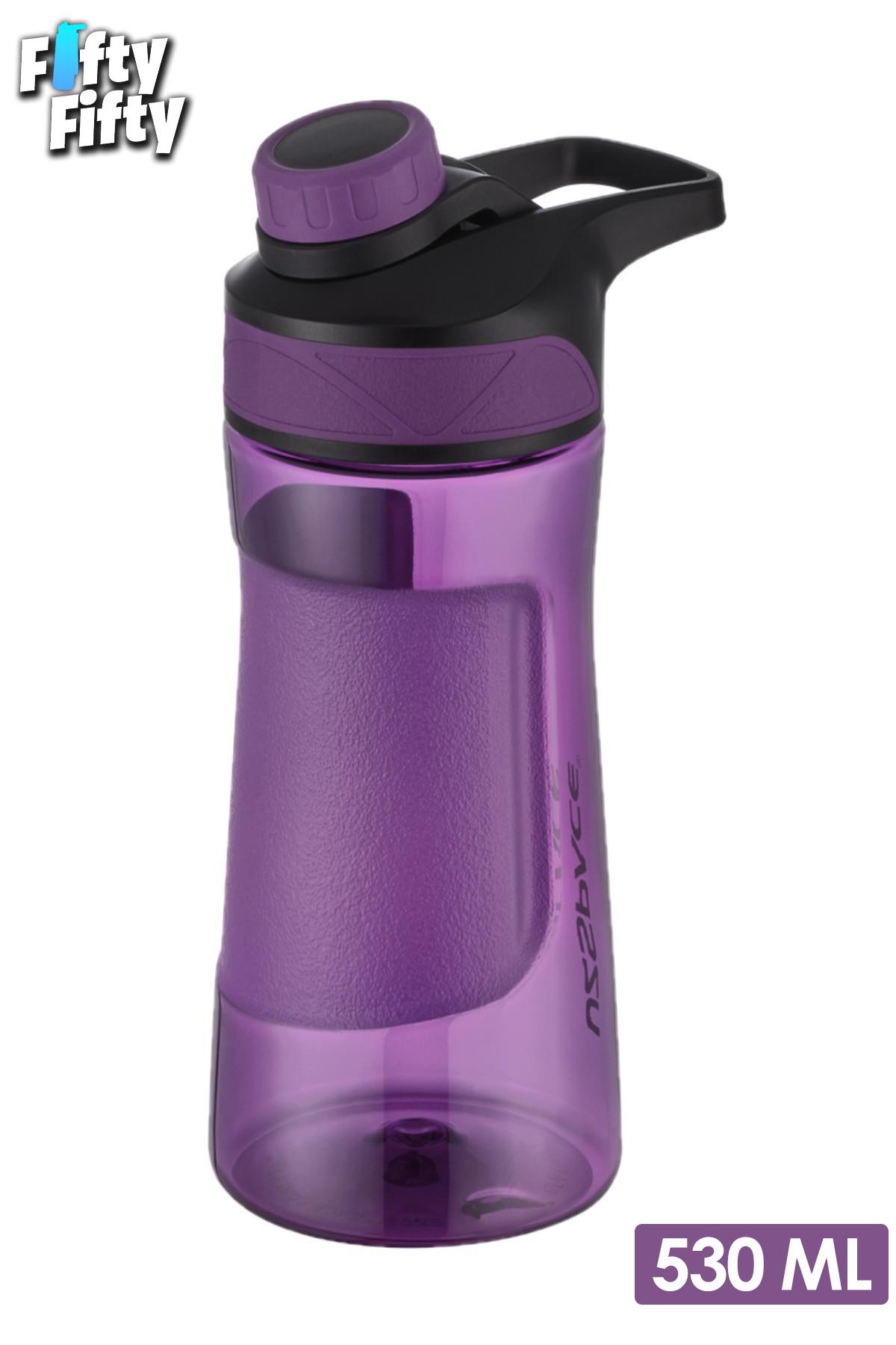 Uzspace Manyetik Kapaklı 530 ml Silikon Gövde Tritan Su Matarası 