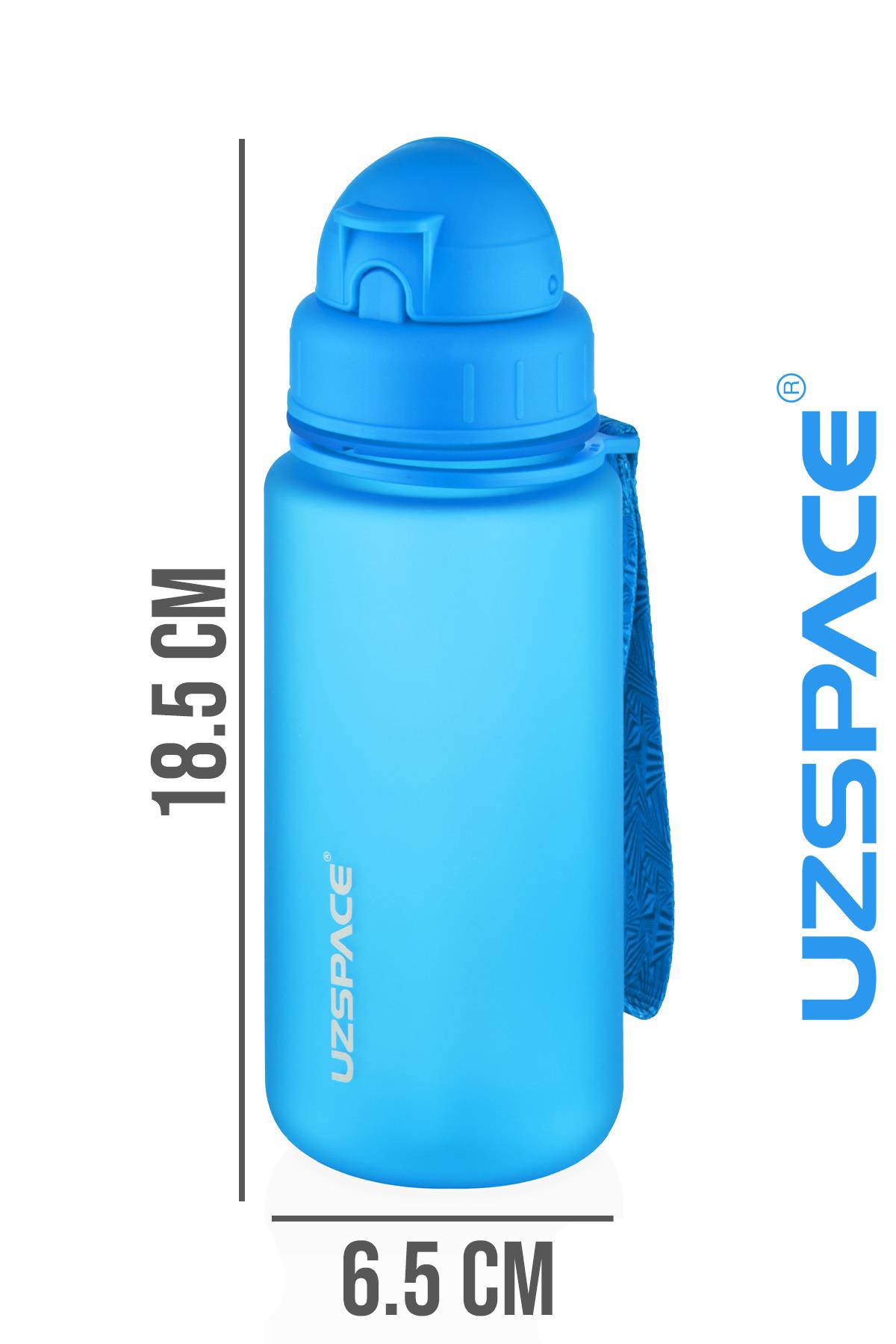Uzspace Pipetli 400 ml Tritan Çocuk Su Matarası FiftyFifty