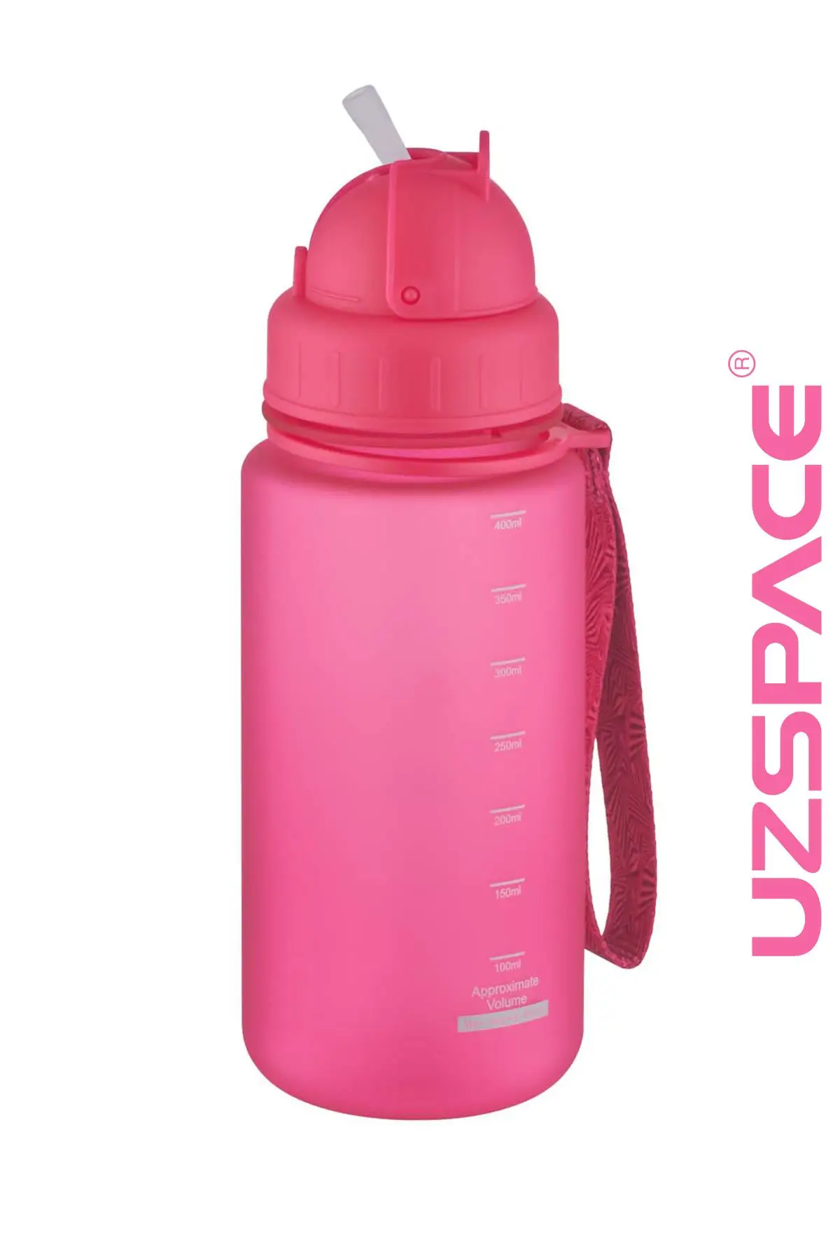 Uzspace Pipetli 400 ml Tritan Çocuk Su Matarası FiftyFifty