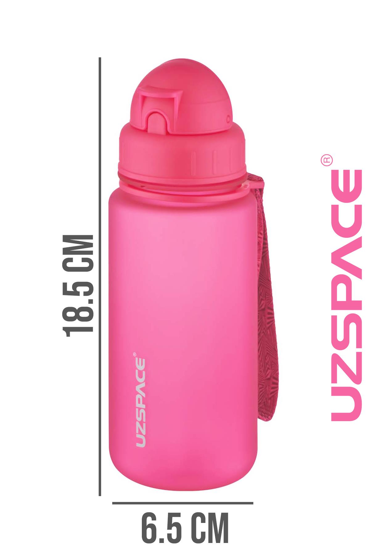 Uzspace Pipetli 400 ml Tritan Çocuk Su Matarası FiftyFifty