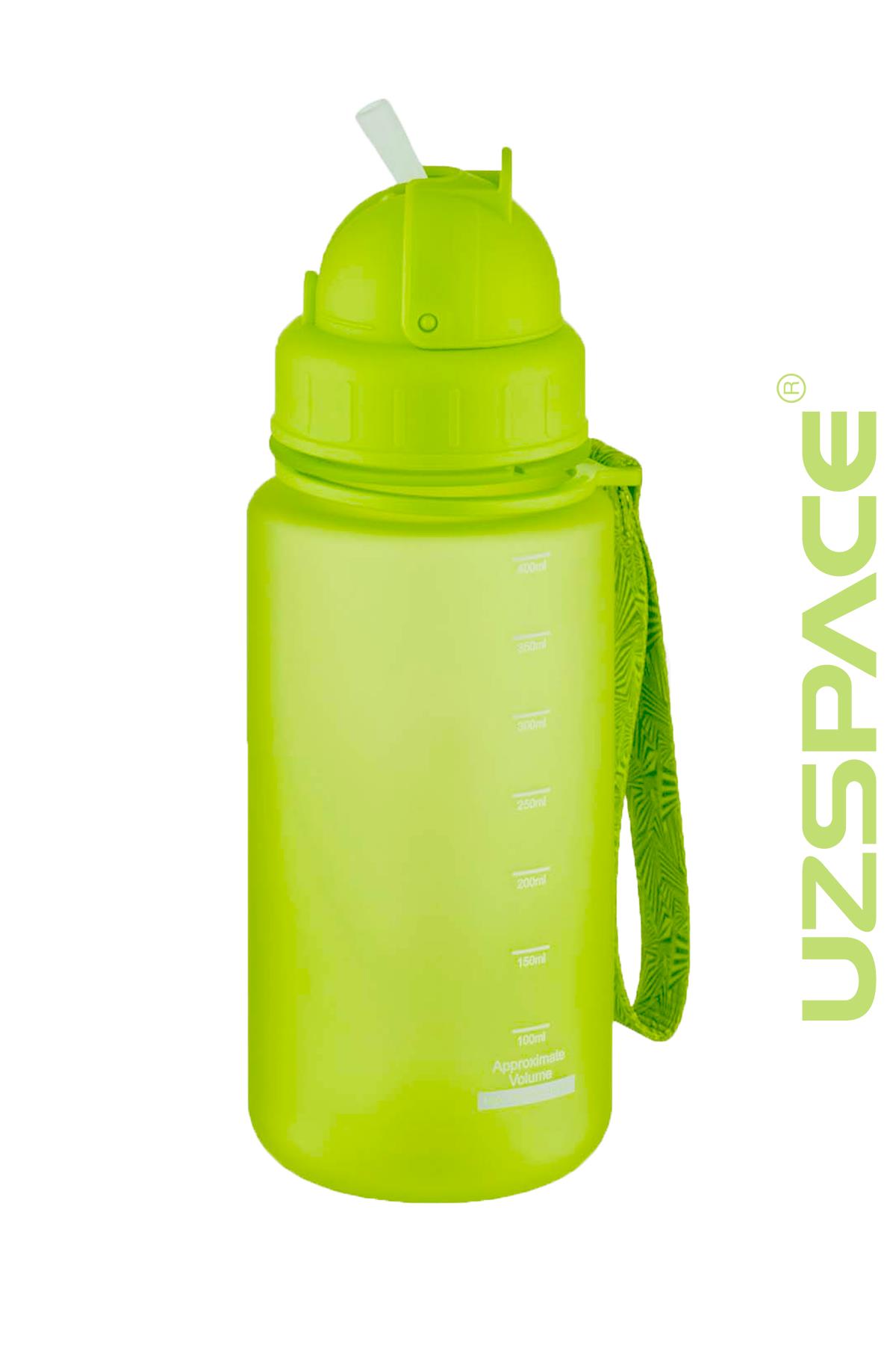 Uzspace Pipetli 400 ml Tritan Çocuk Su Matarası FiftyFifty