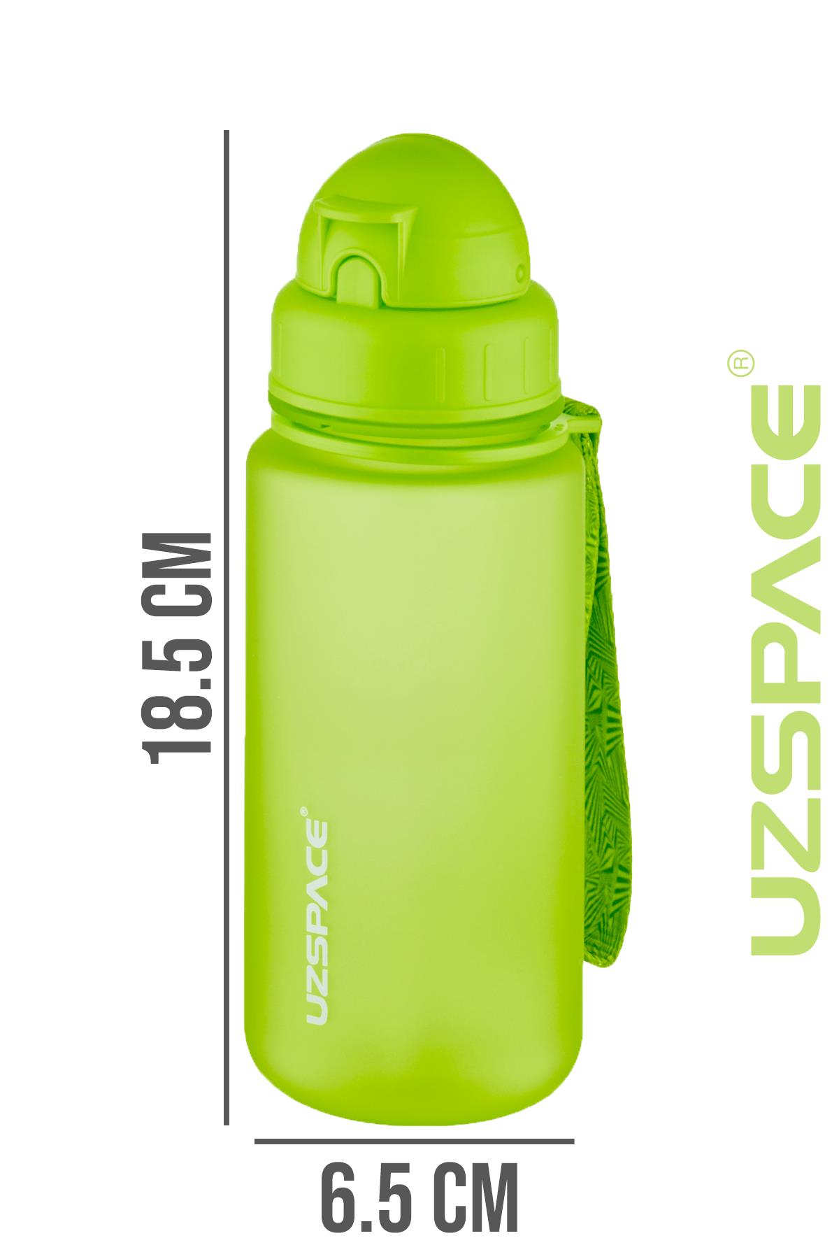 Uzspace Pipetli 400 ml Tritan Çocuk Su Matarası FiftyFifty