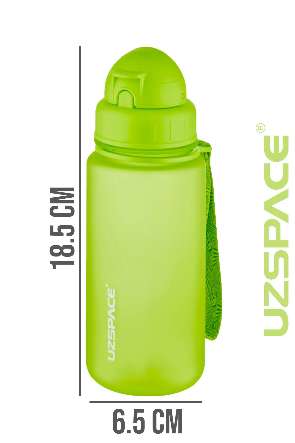 Uzspace Pipetli 400 ml Tritan Çocuk Su Matarası FiftyFifty