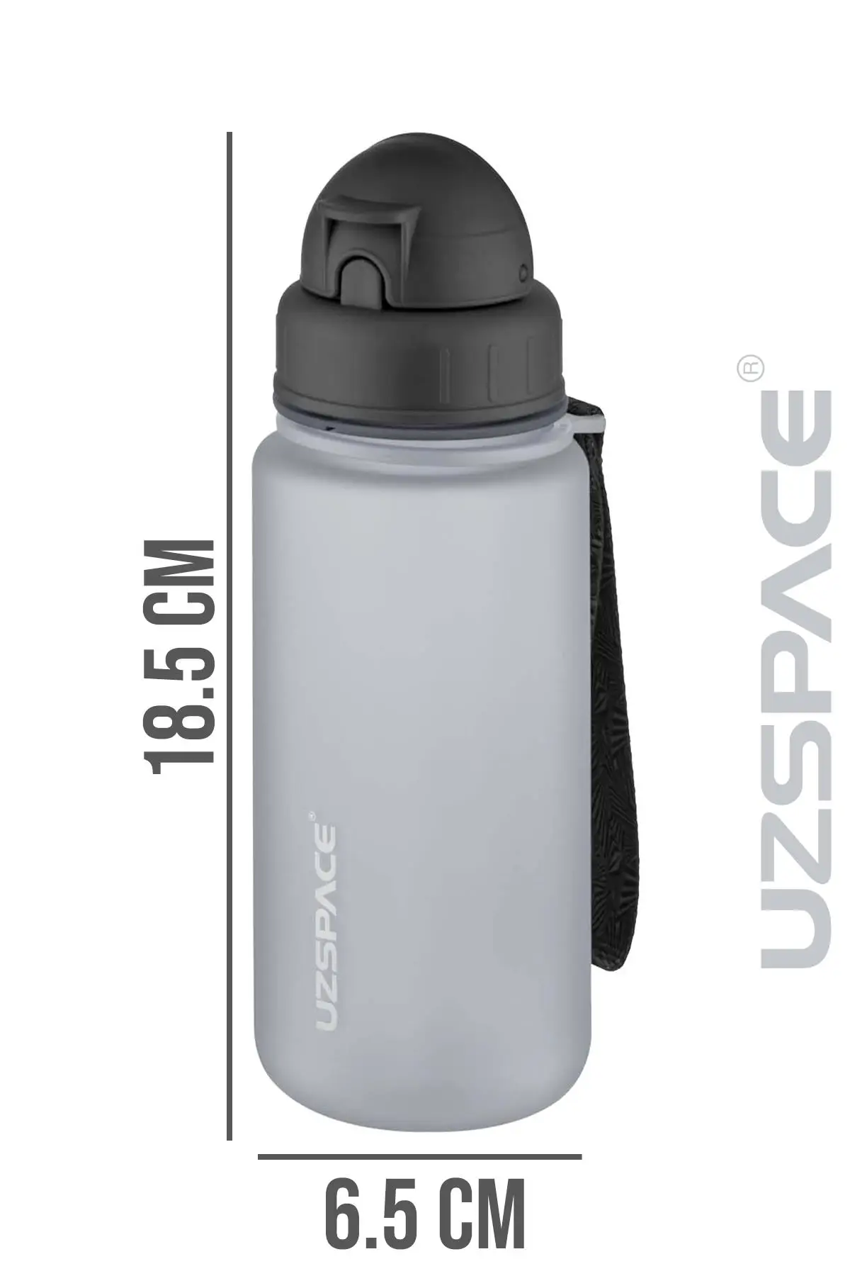 Uzspace Pipetli 400 ml Tritan Çocuk Su Matarası FiftyFifty