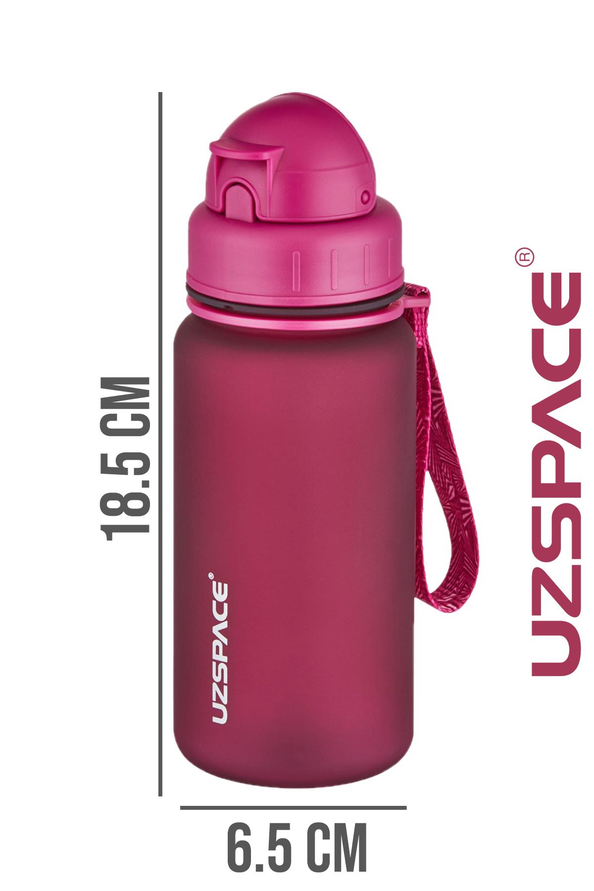 Uzspace Pipetli 400 ml Tritan Çocuk Su Matarası FiftyFifty