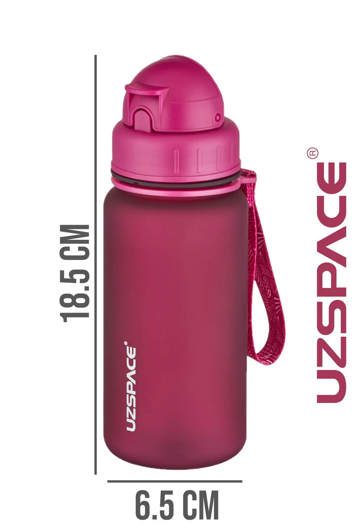 Uzspace Pipetli 400 ml Tritan Çocuk Su Matarası FiftyFifty