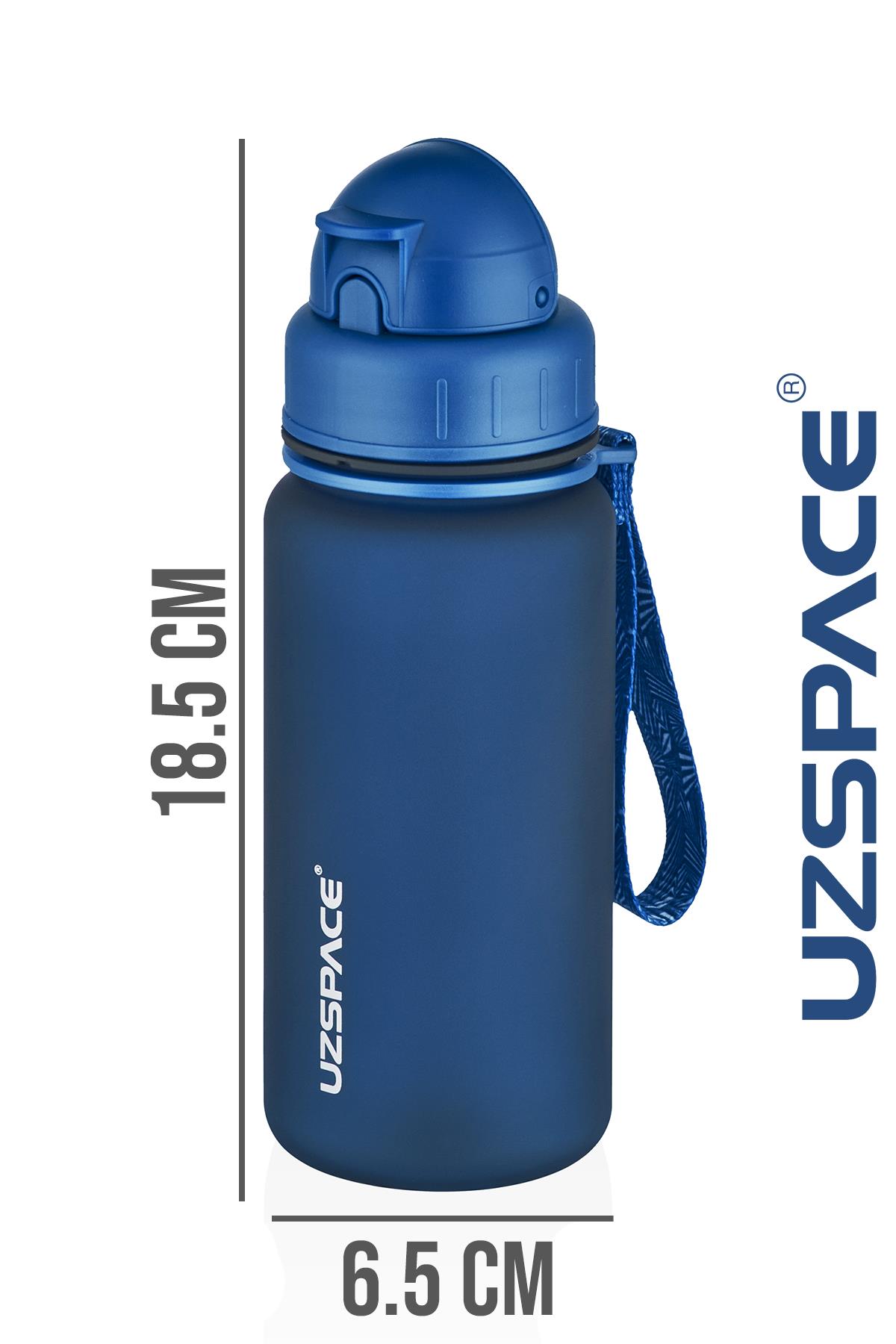 Uzspace Pipetli 400 ml Tritan Çocuk Su Matarası FiftyFifty