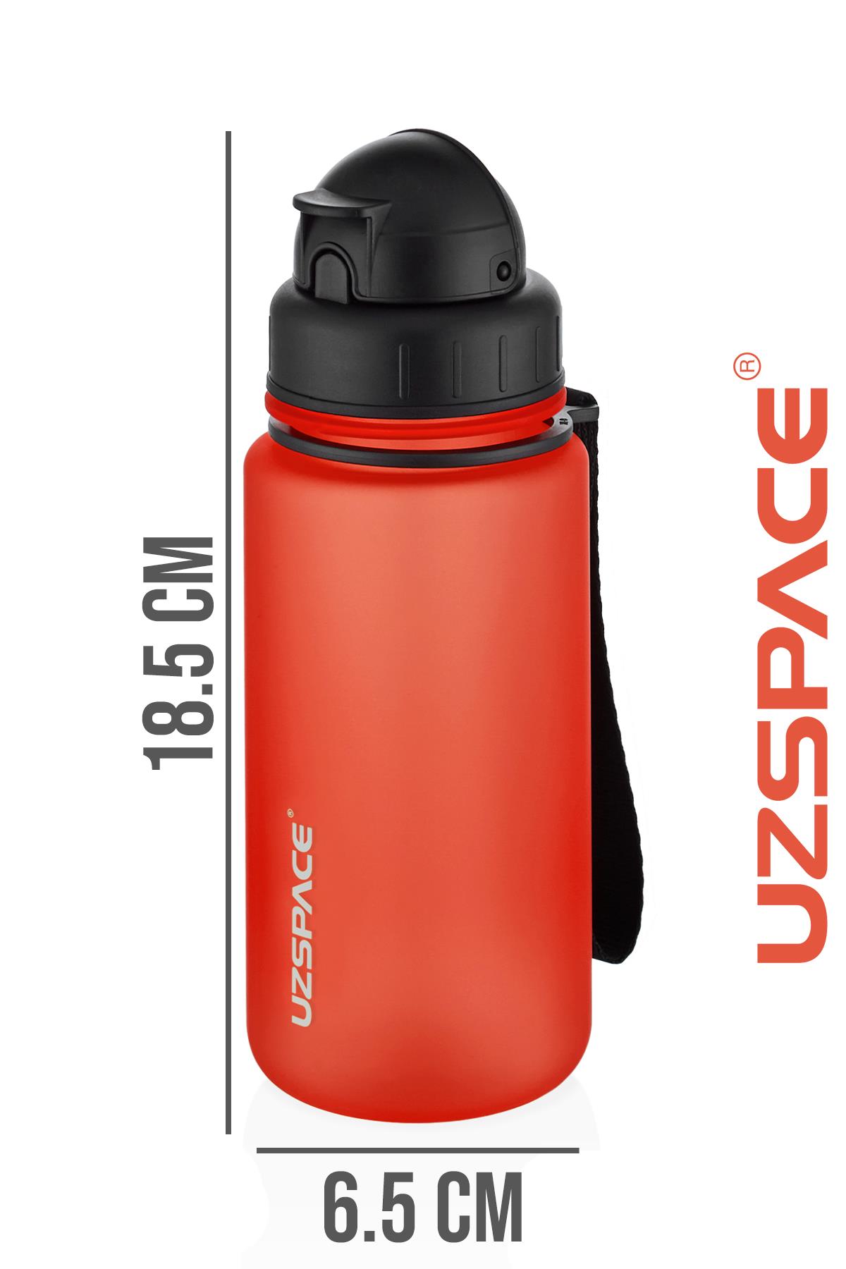Uzspace Pipetli 400 ml Tritan Çocuk Su Matarası FiftyFifty
