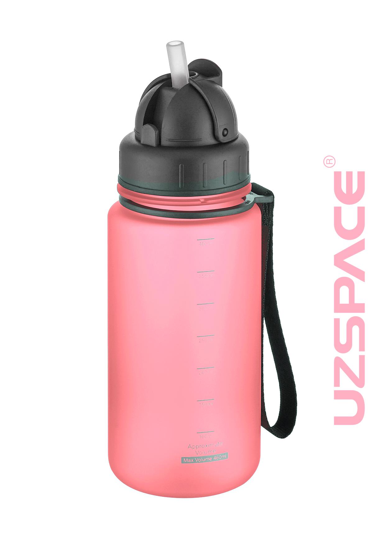 Uzspace Pipetli 400 ml Tritan Çocuk Su Matarası FiftyFifty