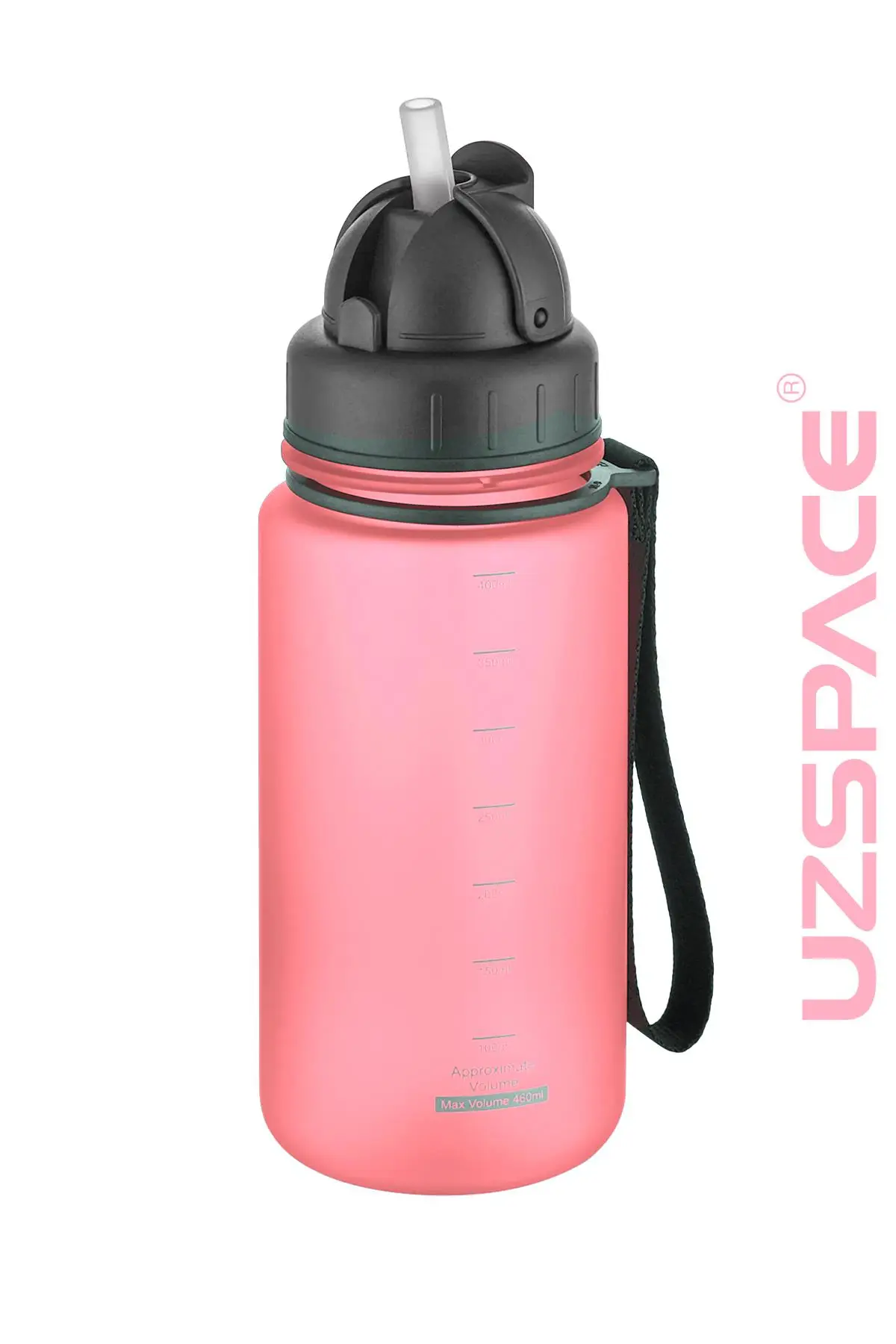 Uzspace Pipetli 400 ml Tritan Çocuk Su Matarası FiftyFifty