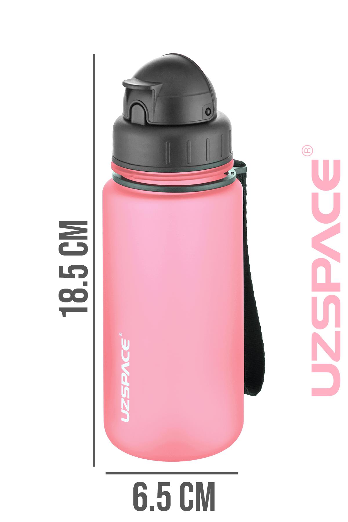Uzspace Pipetli 400 ml Tritan Çocuk Su Matarası FiftyFifty