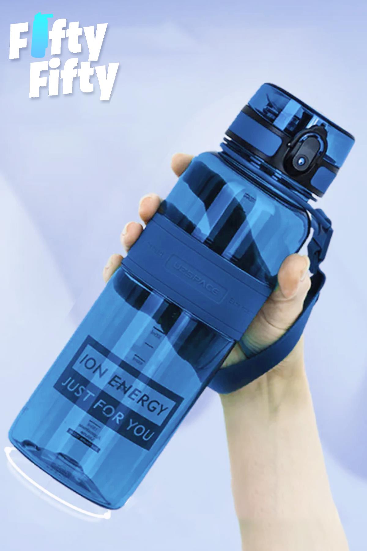 Uzspace Tritan Su Matarası 1000ml 1 Litre Büyük Boy Yenilenen Renkler 